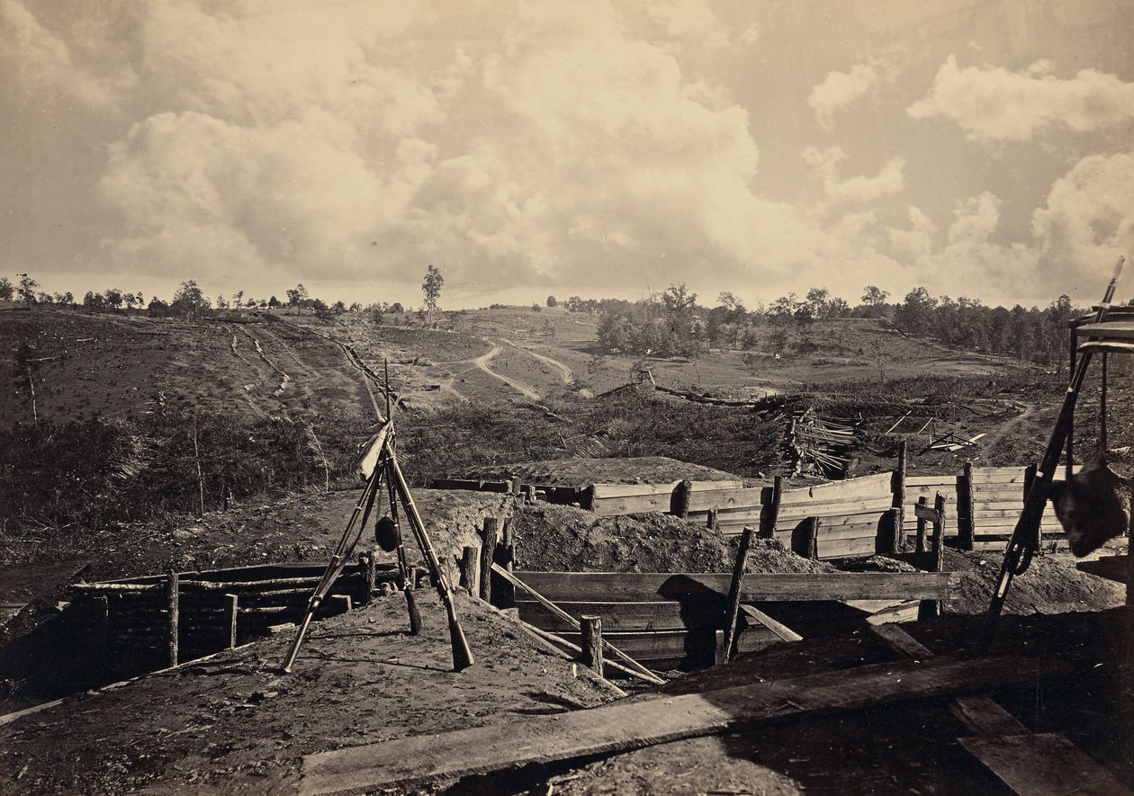 Rebellenwerke vor Atlanta, Ga. Nr. 5 von George N. Barnard
