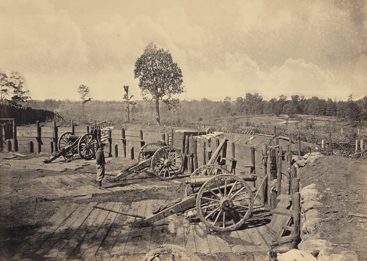 Rebellenwerke vor Atlanta, Georgia, Nr. 2 von George N. Barnard