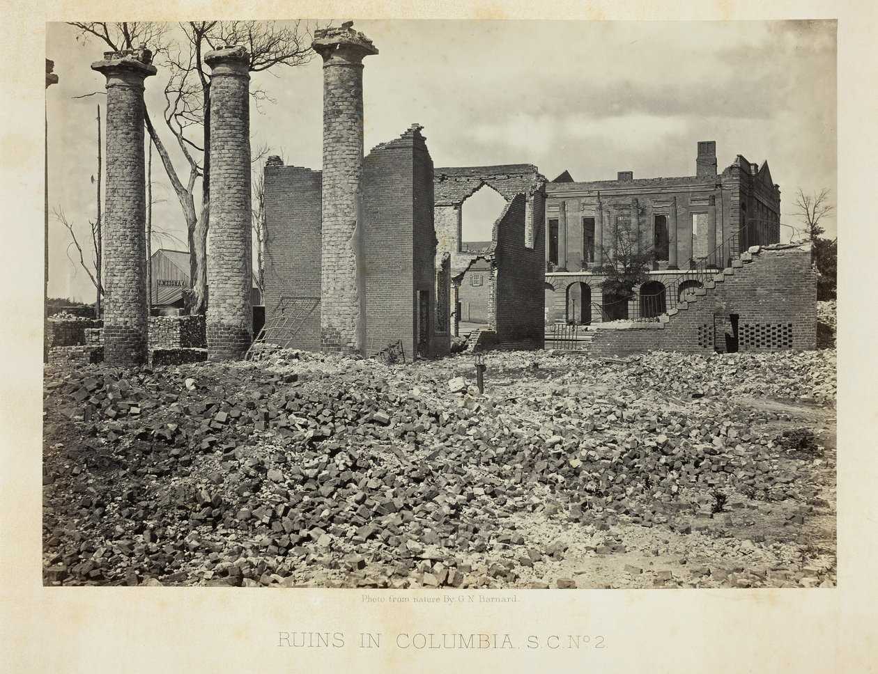 Ruinen in Columbia, S.C., Nr. 2, 1865 von George N. Barnard