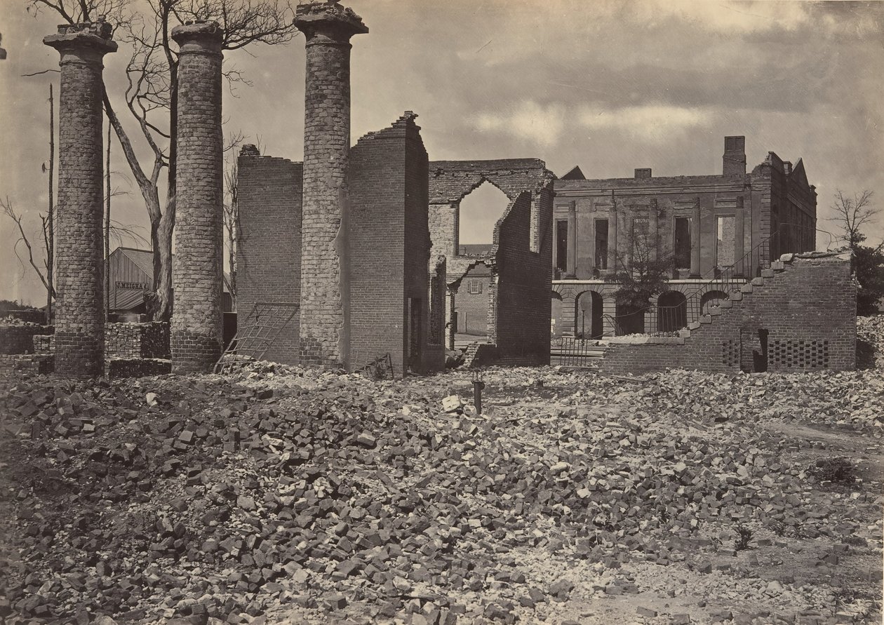 Ruinen in Columbia, South Carolina Nr. 2, 1860er Jahre von George N. Barnard