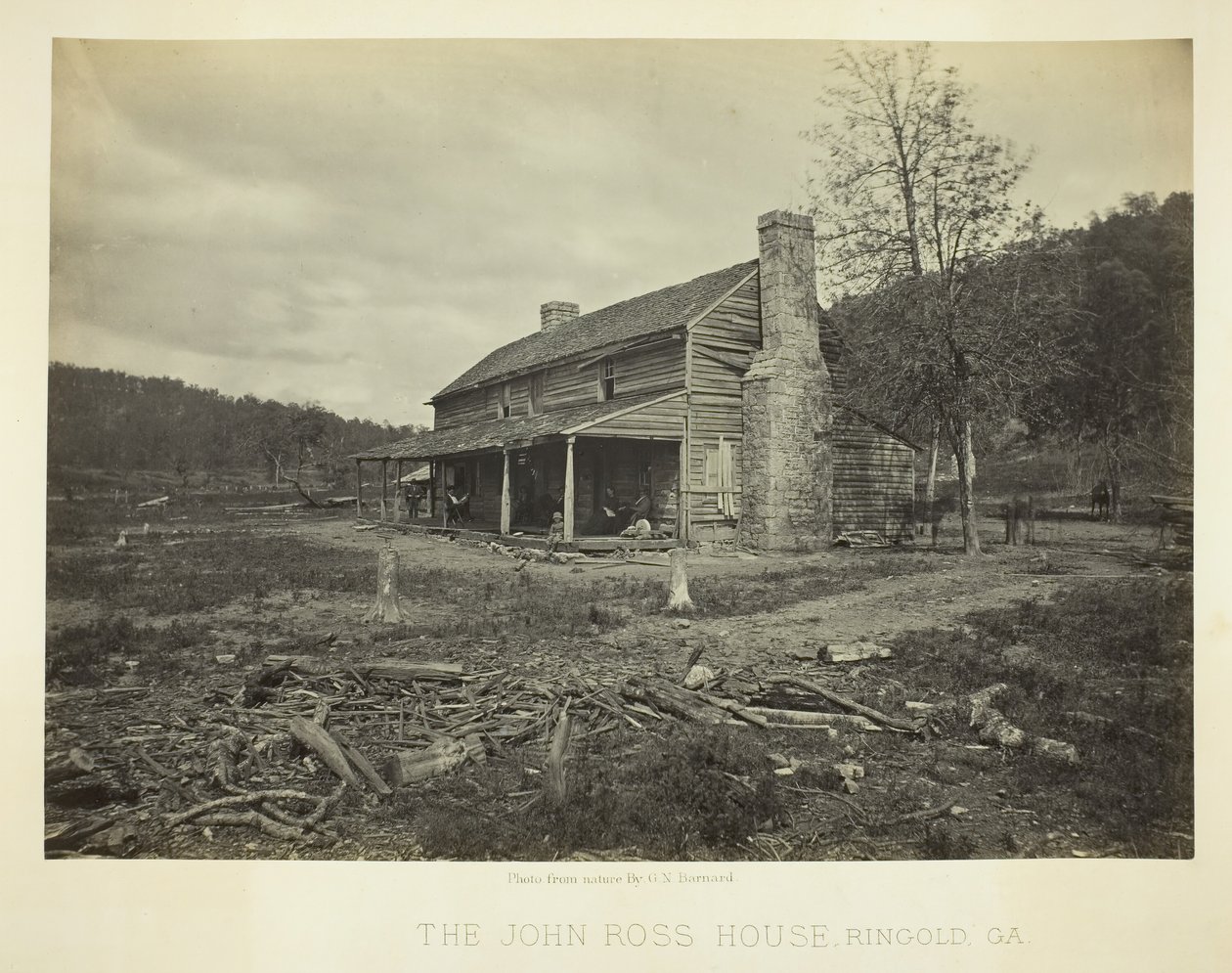 Das John Ross Haus, Ringold, GA, 1866 von George N. Barnard