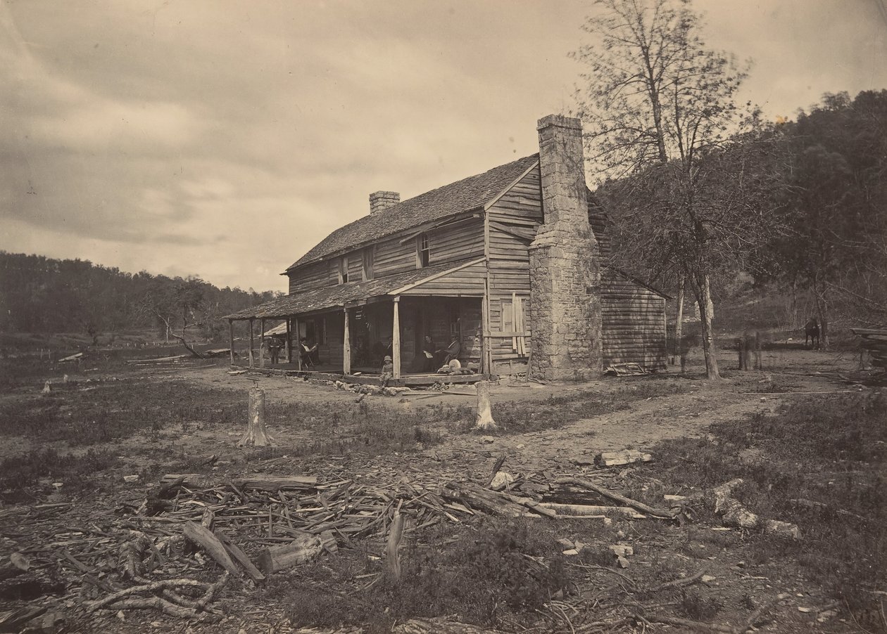 Das John Ross Haus, Ringold, Georgia, 1860er Jahre von George N. Barnard