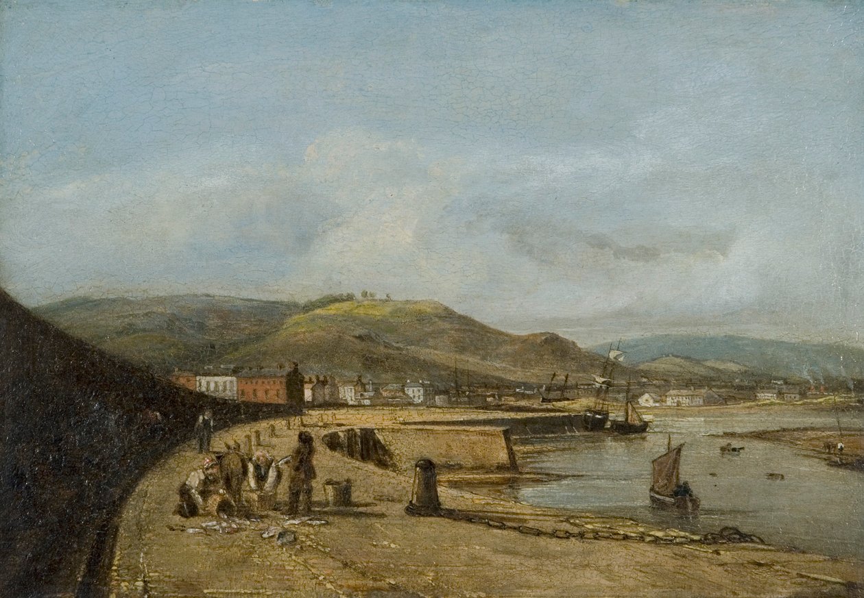 Swansea vom Westpier von George Orleans De La Motte