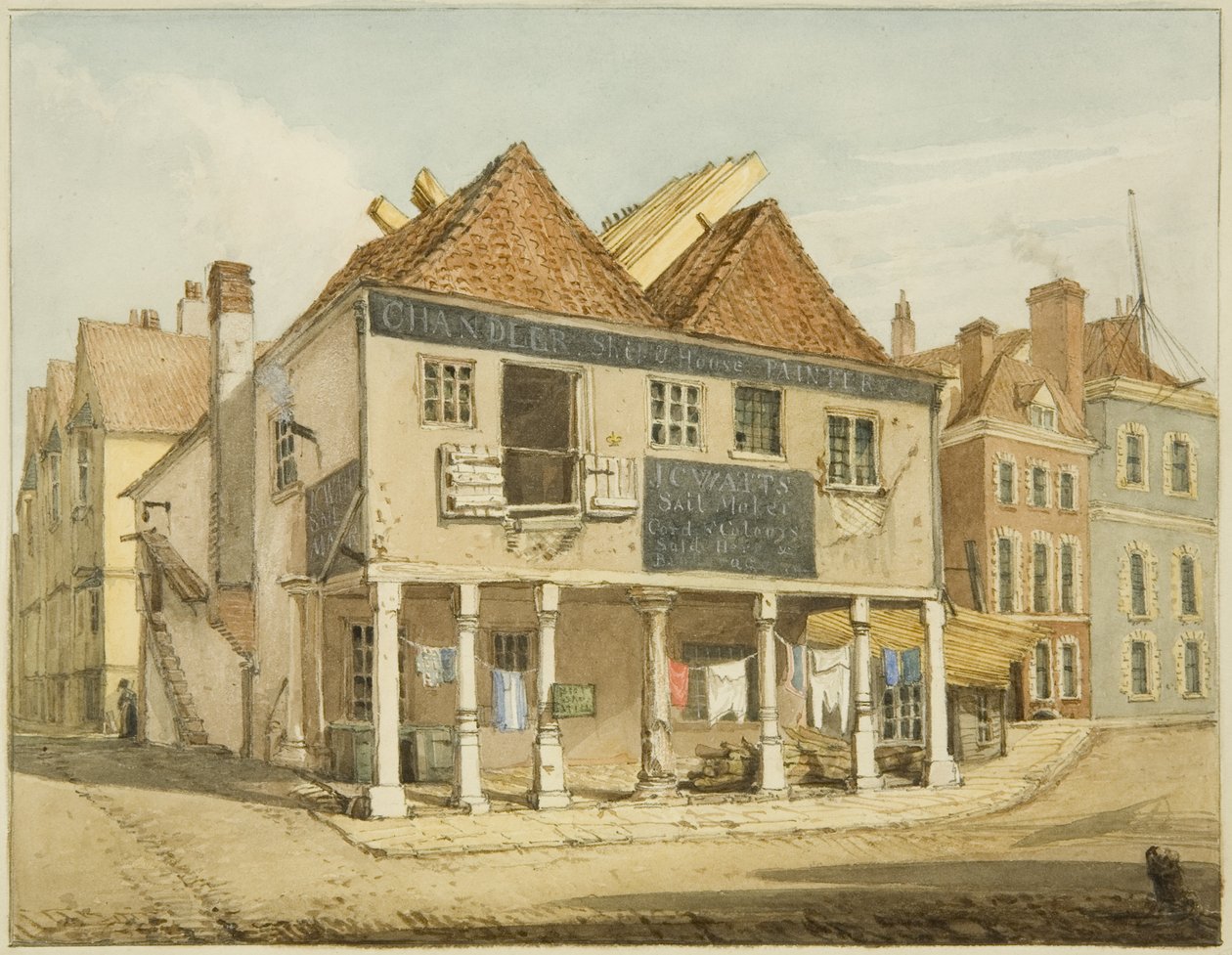 Der alte Kornmarkt am Kai von George Orleans Delamotte