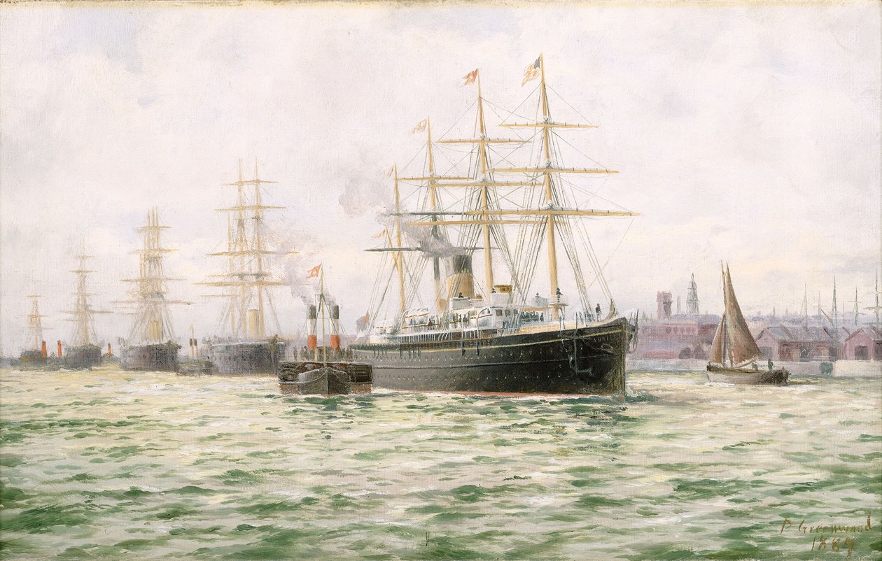 Das Dampfschiff der White Star Line 