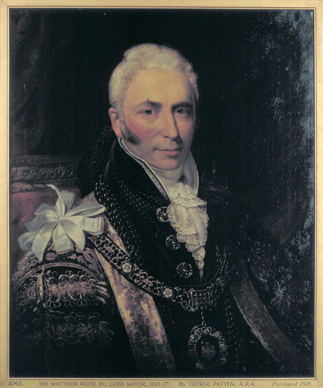 Sir Matthew Wood, Lord Mayor 1815-1817 von George Patten