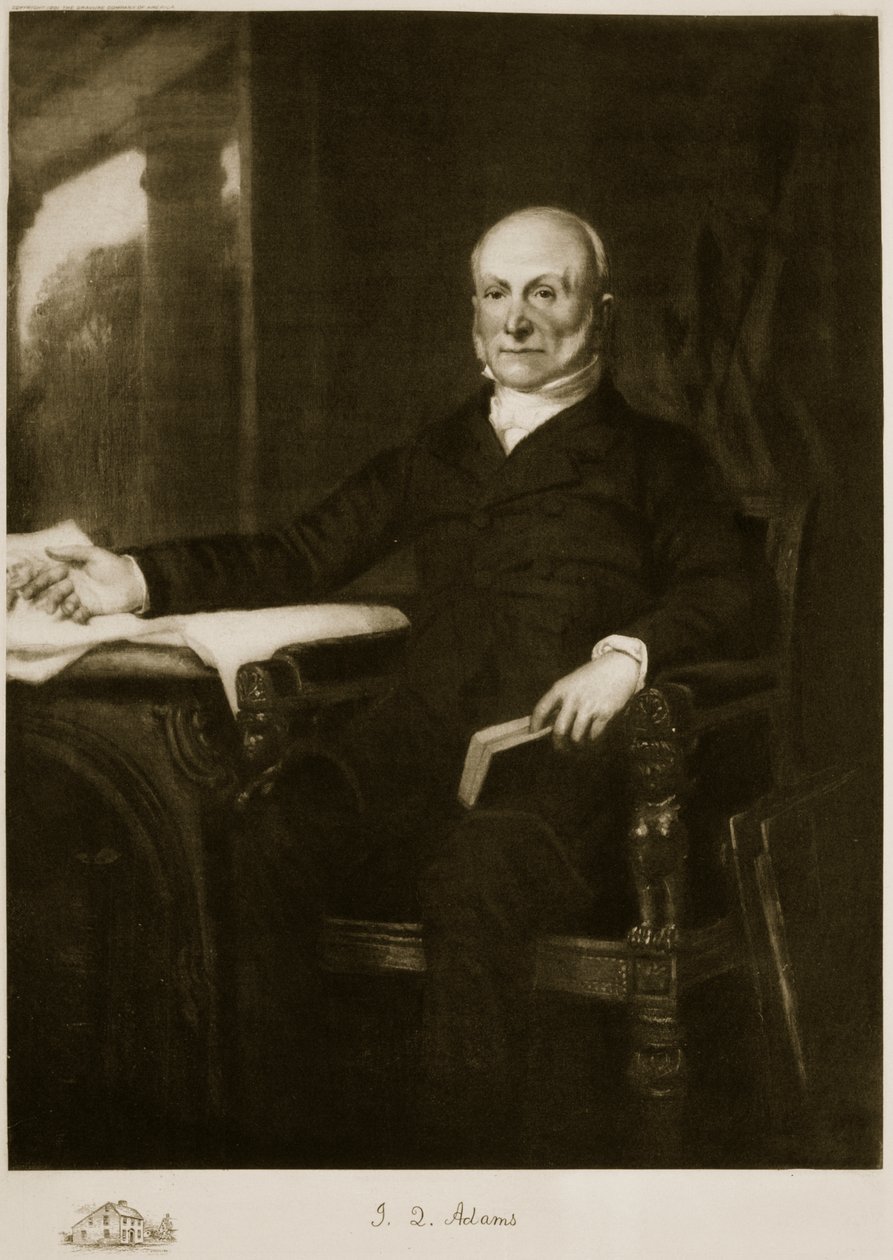 John Quincy Adams, 6. Präsident der Vereinigten Staaten von Amerika, veröffentlicht 1901 von George Peter Alexander Healy