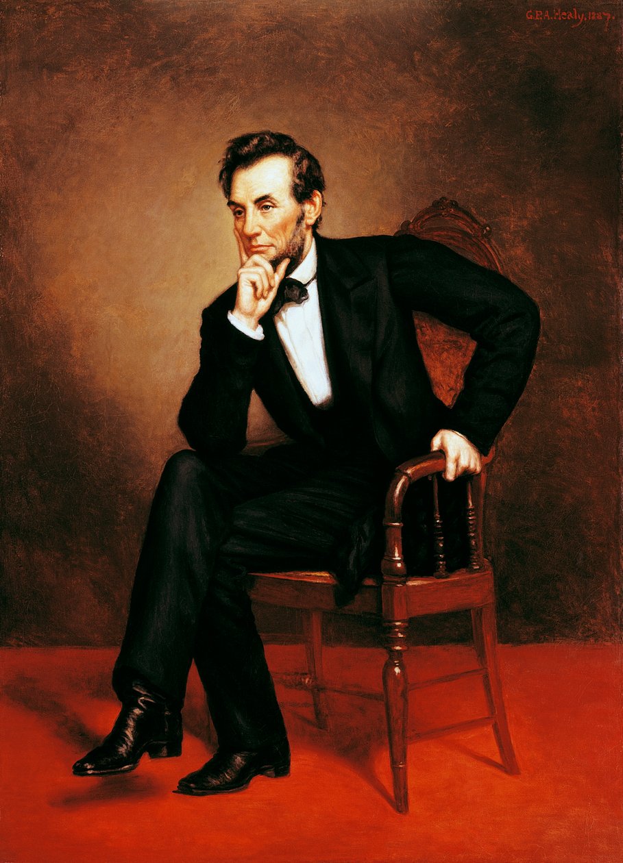Porträt von Abraham Lincoln (Hodgenville) von George Peter Alexander Healy