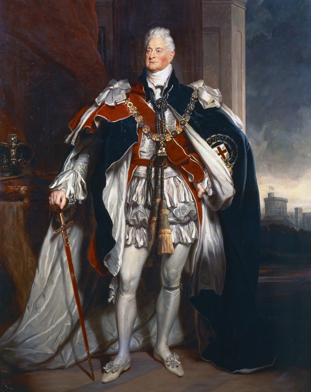 Porträt von König Wilhelm IV, Kopie nach Sir Martin Archer Shee von George Peter Alexander Healy
