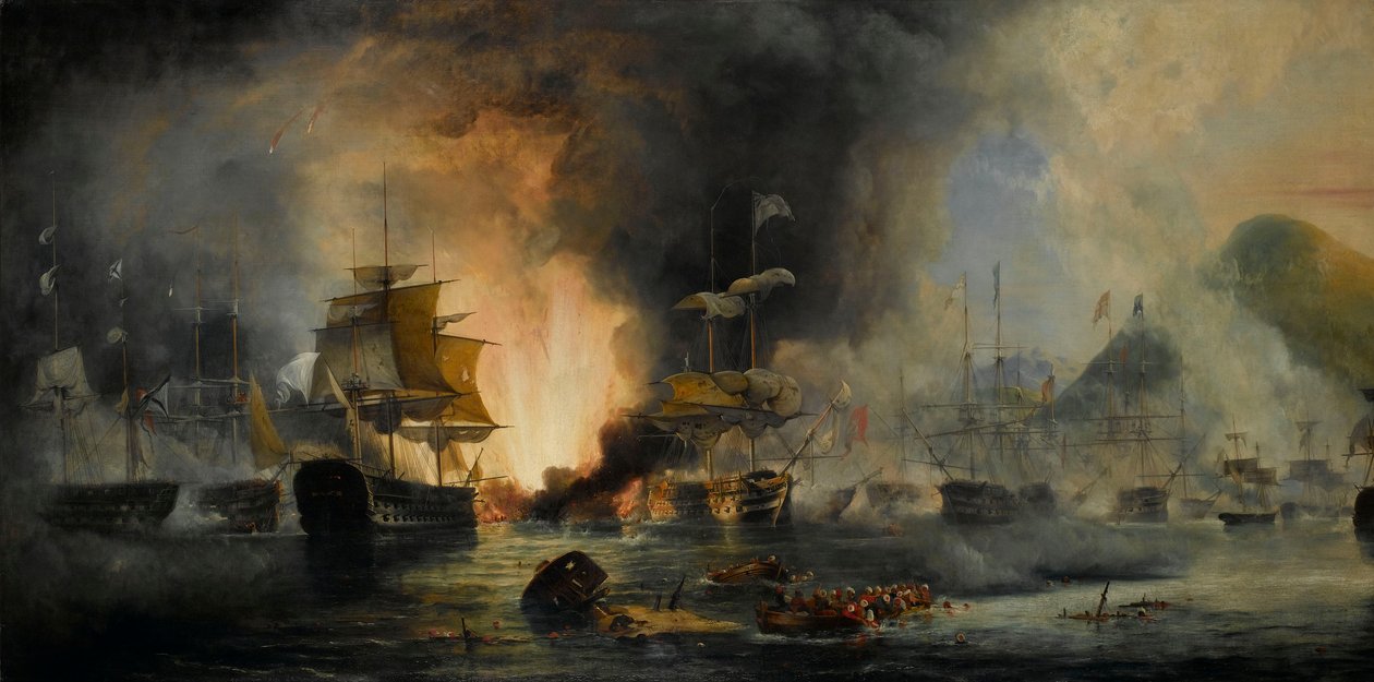 Die Schlacht von Navarino, 20. Oktober 1827 von George Philip Reinagle