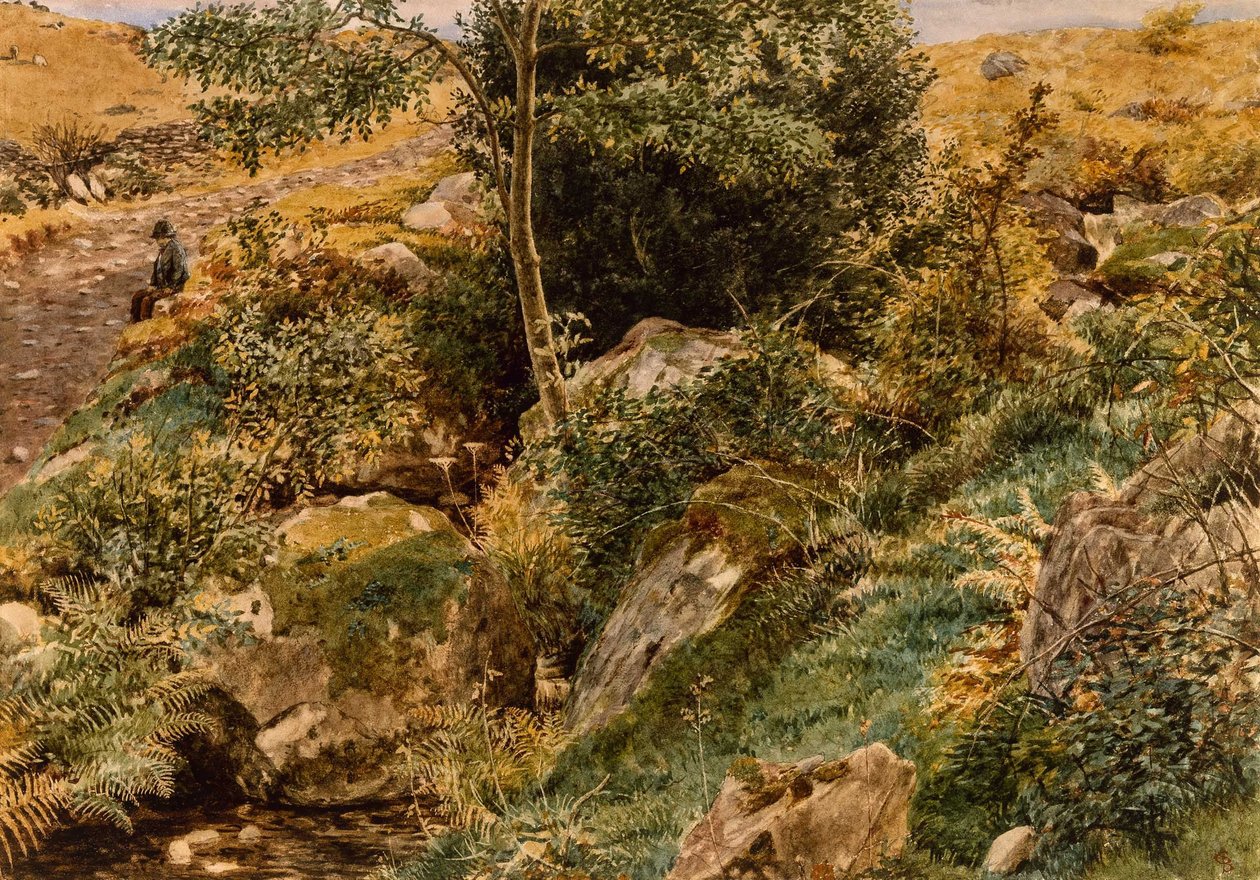 Herbst in den walisischen Hügeln von George Price Boyce