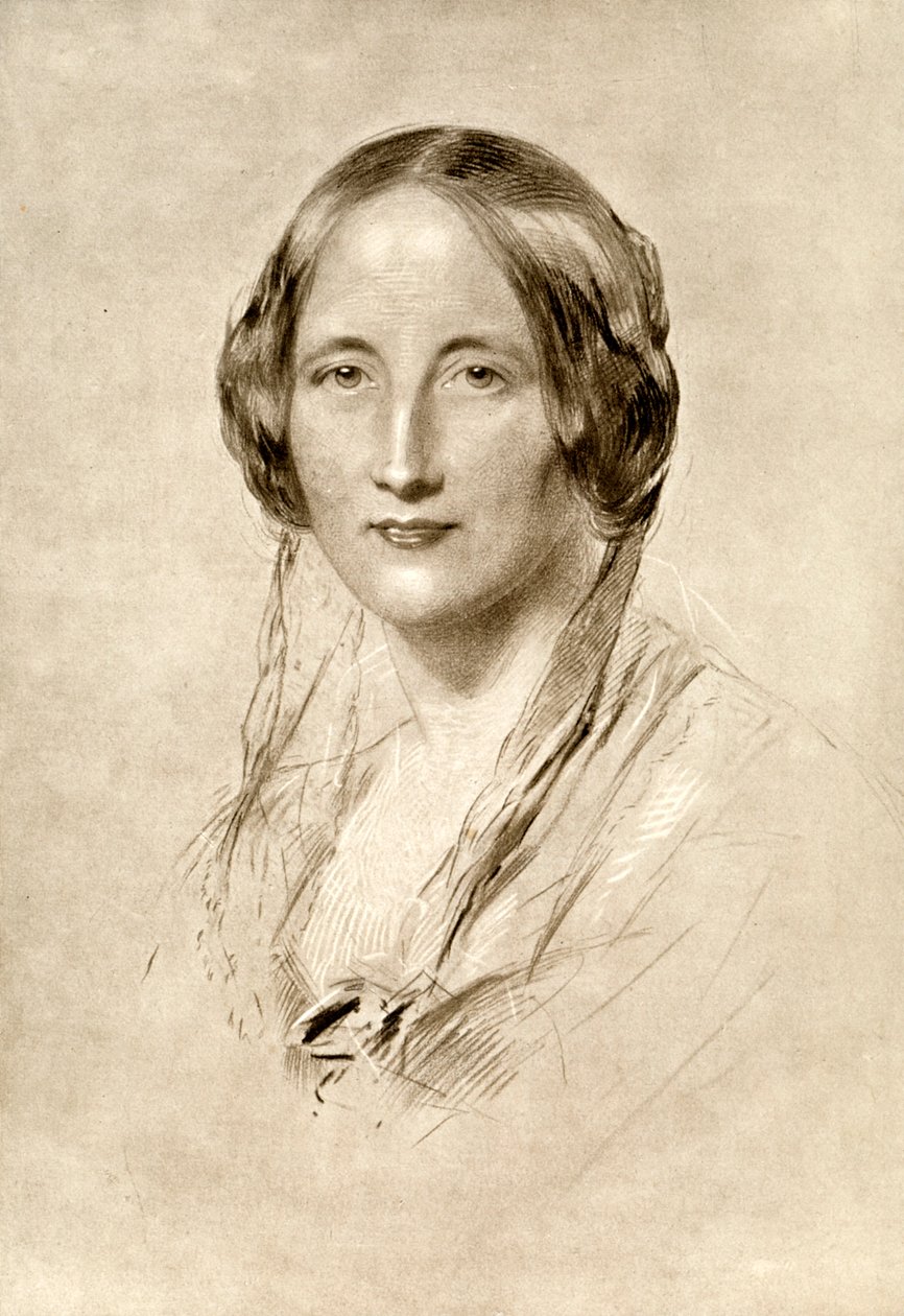 Elizabeth Gaskell, britische Schriftstellerin des 19. Jahrhunderts, 1910 von George Richmond