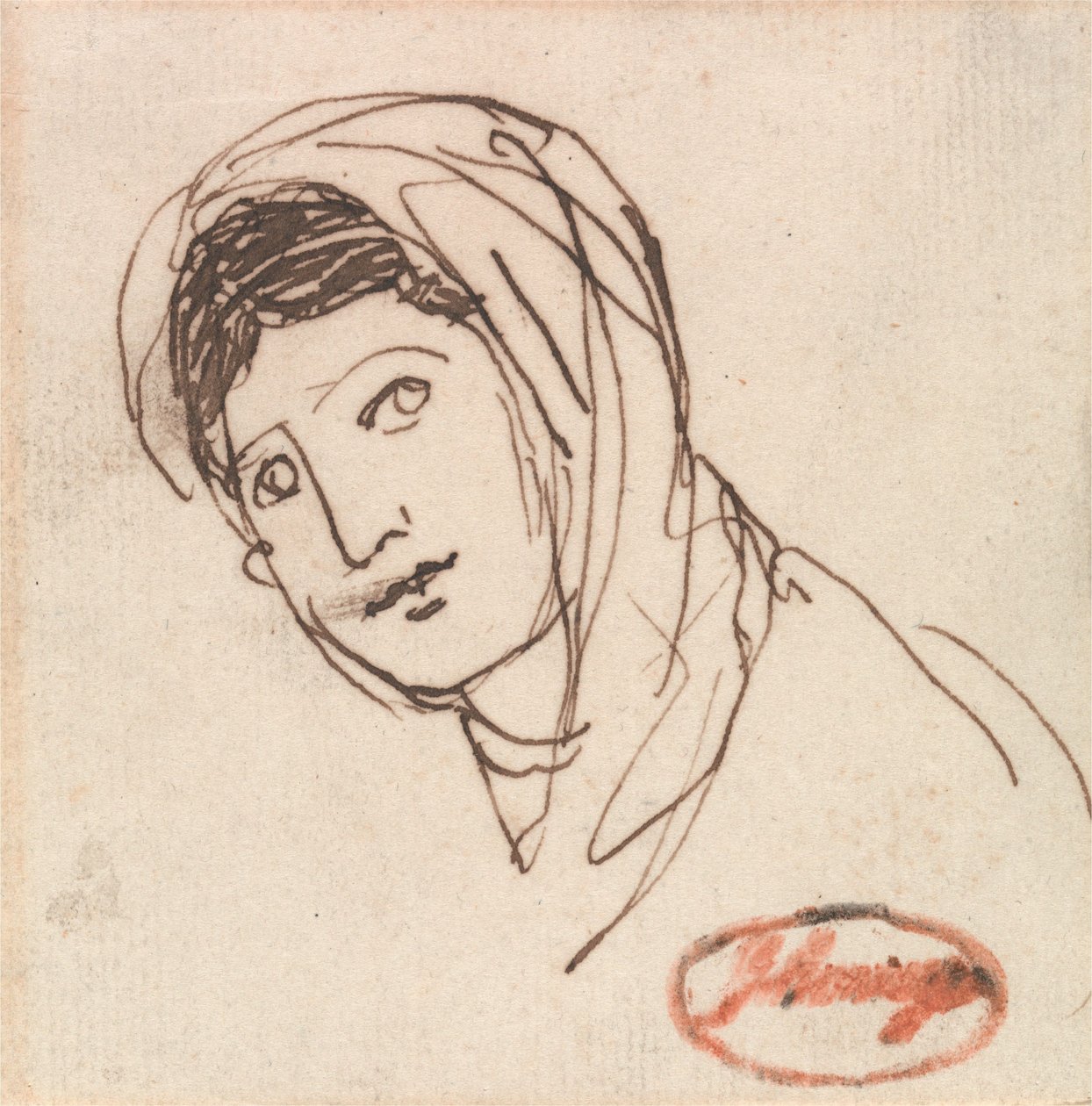 Ein weiblicher Kopf von George Romney