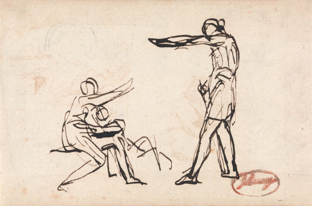 Ein Krieger nimmt Abschied von seiner Familie, möglicherweise der Abschied von Hector von George Romney