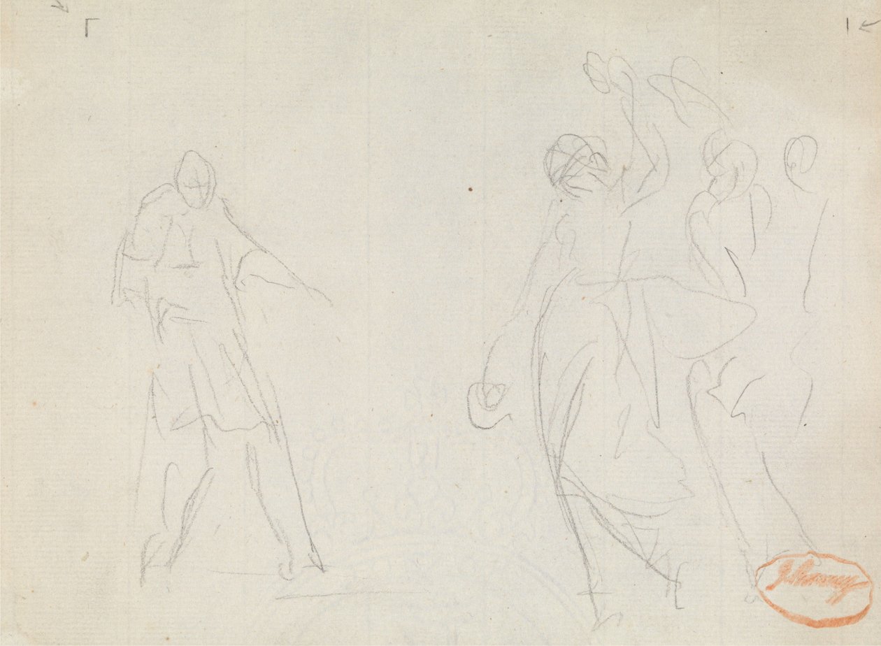 Figurenkompositionsstudie 39 von George Romney
