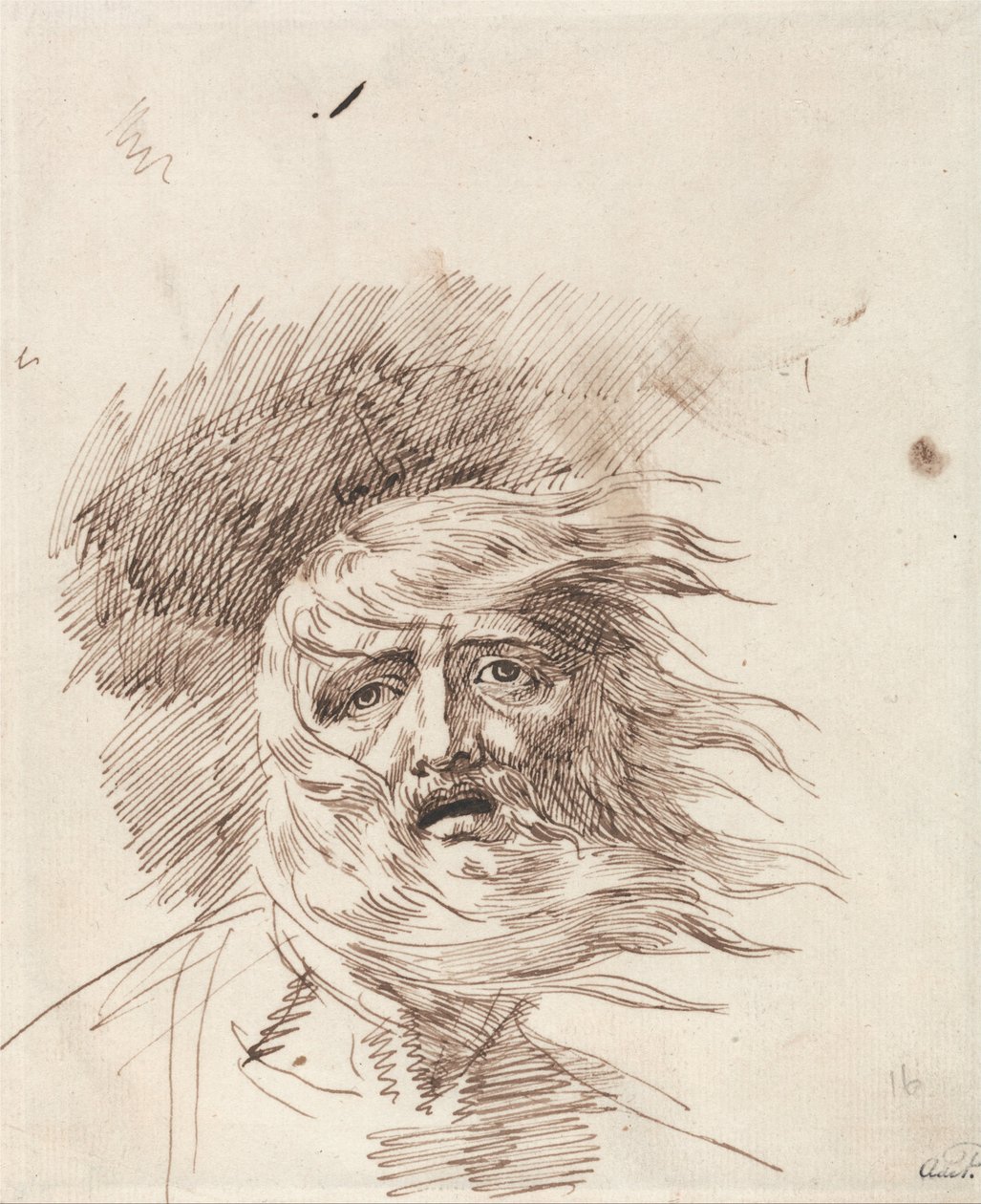 "Lear im Sturm," König Lear, Akt III, Szene II von George Romney