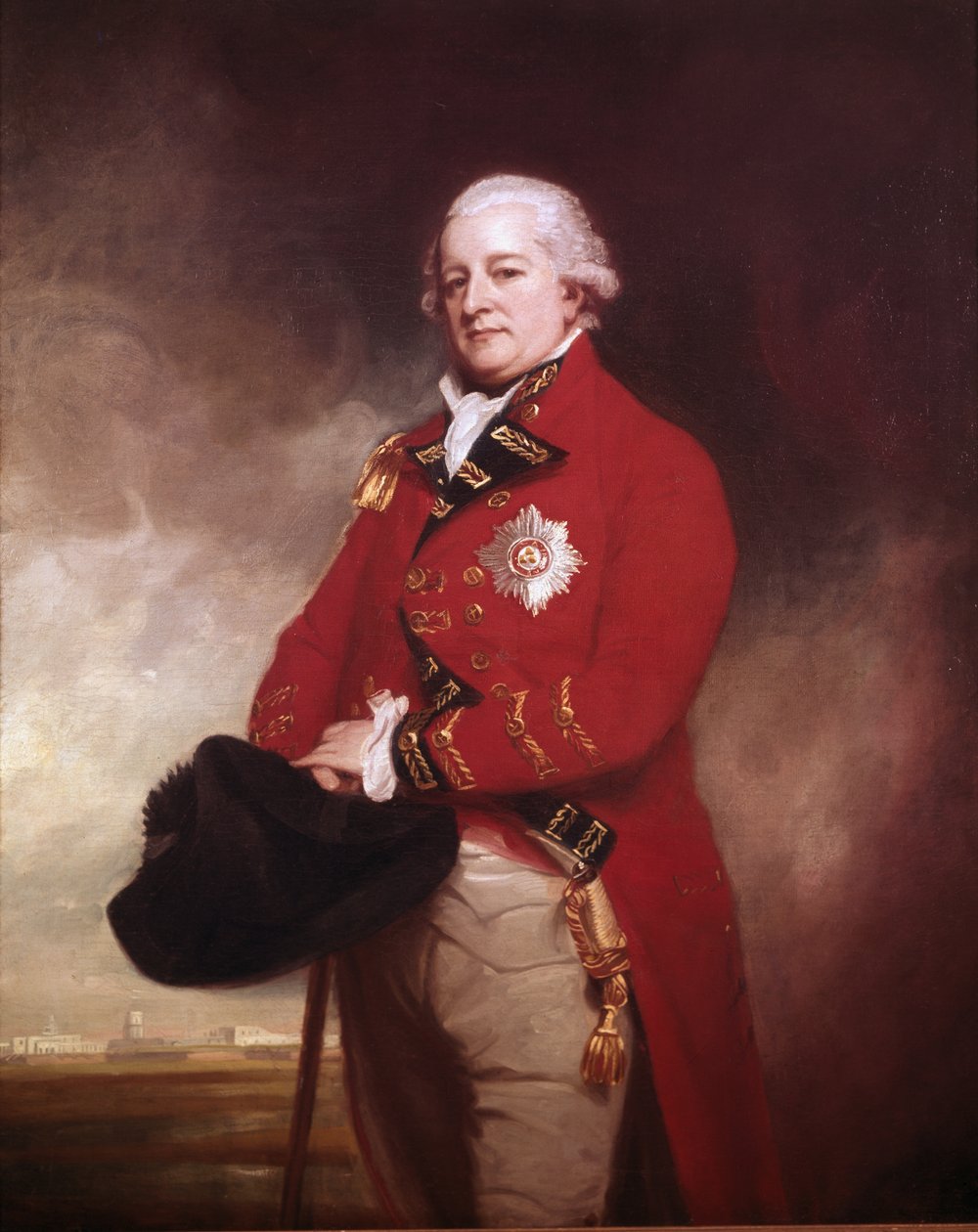 Generalmajor Sir Archibald Campbell von Inverneil und Ross KB, Gouverneur und Oberbefehlshaber, Madras von George Romney