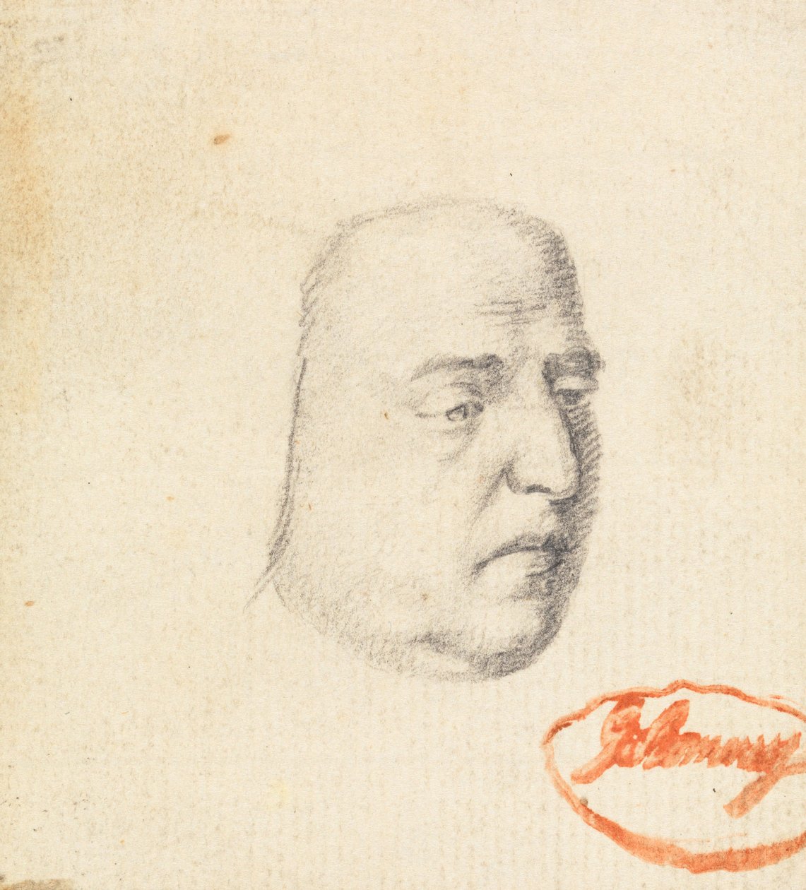 Männlicher Kopf 2 von George Romney