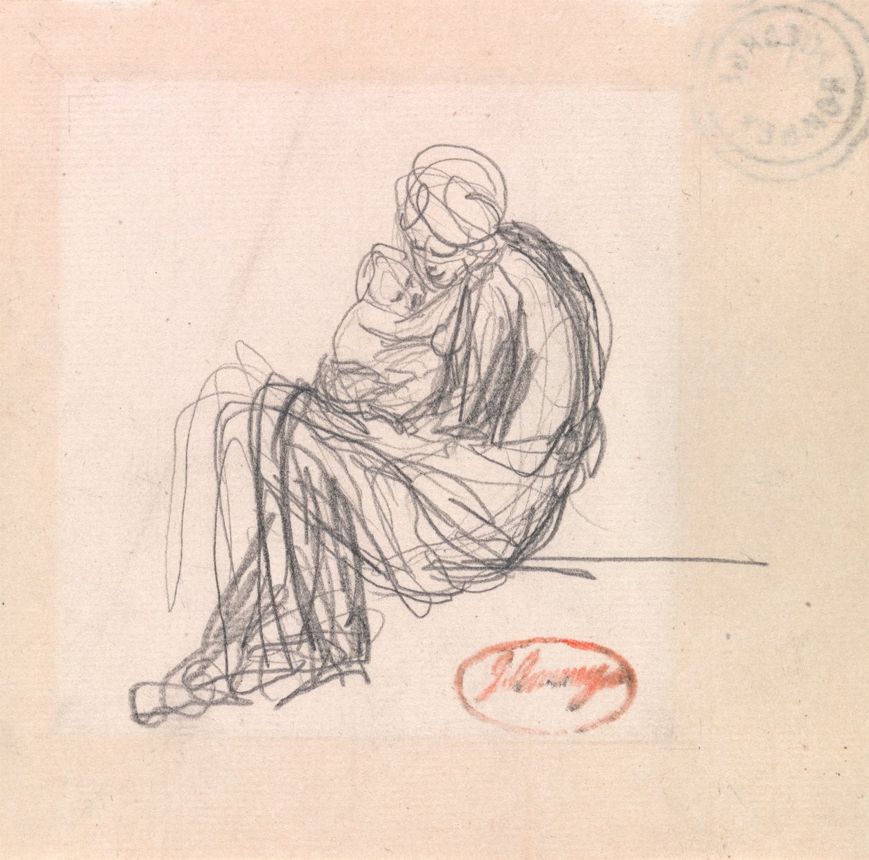 Mutter und Kind von George Romney