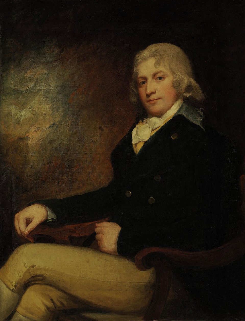Porträt von Colin Dunlop von Garmyle von George Romney