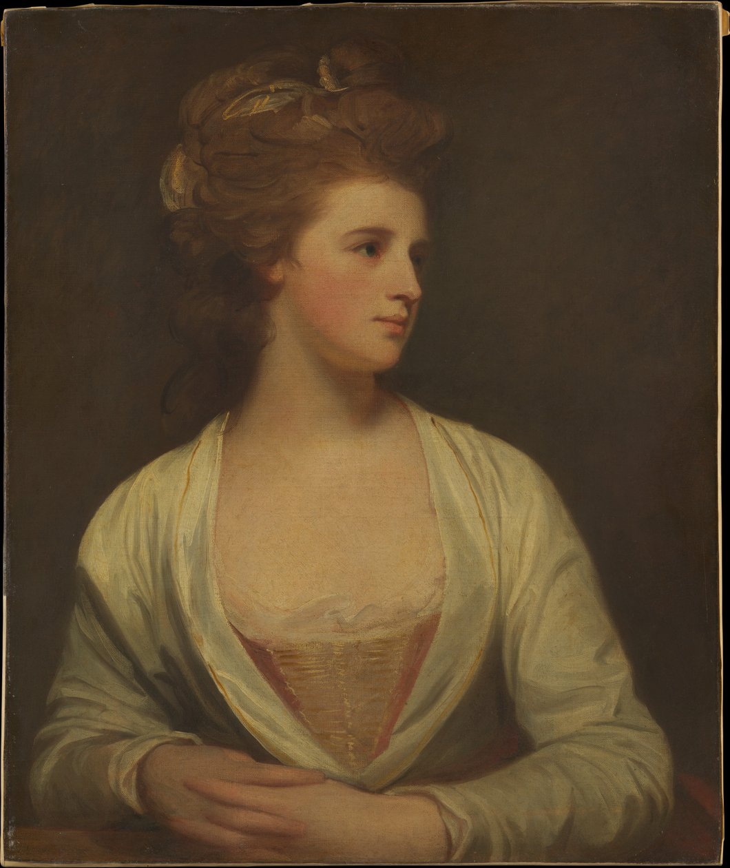 Porträt einer Frau, angeblich Emily Bertie Pott (gestorben 1782) von George Romney