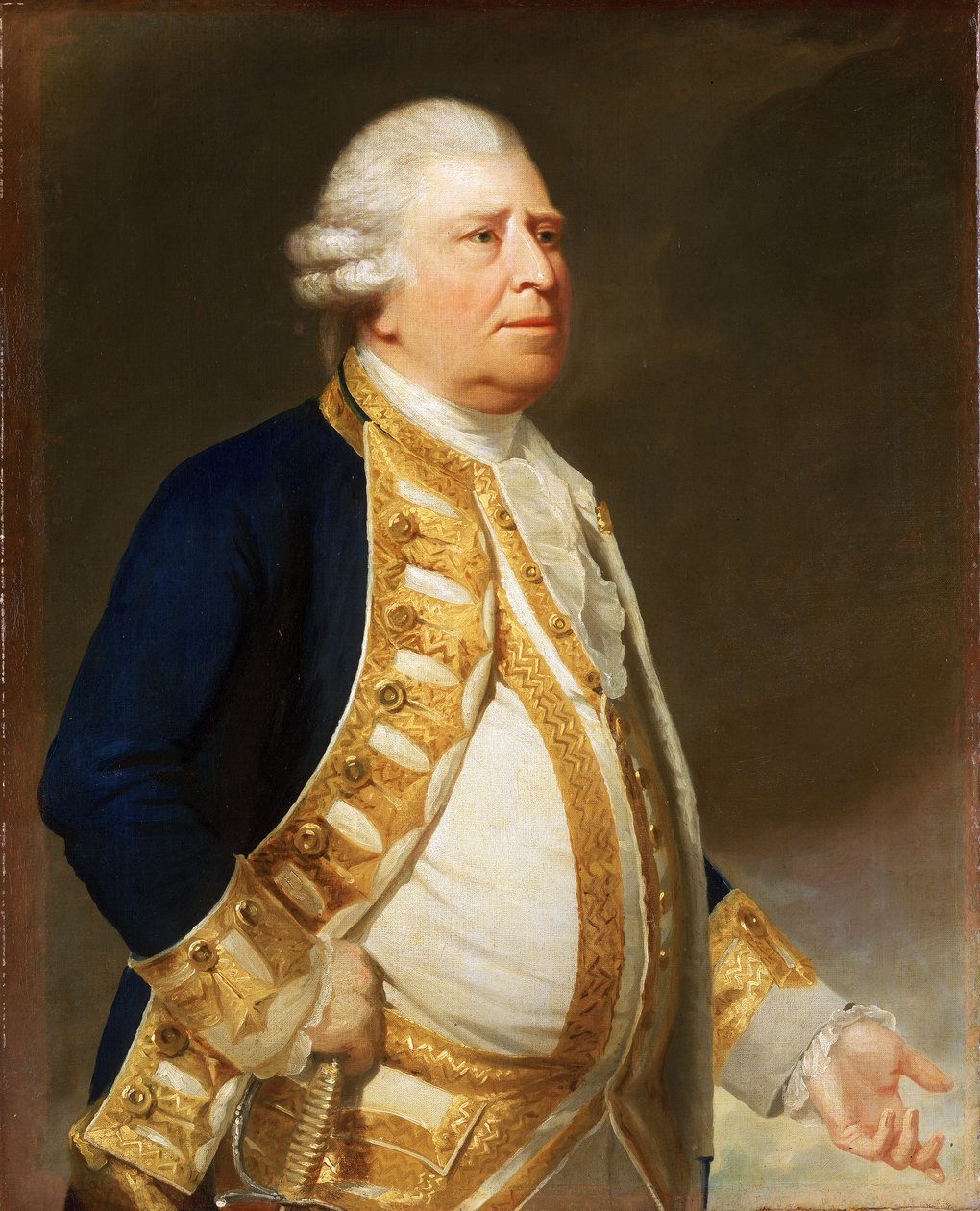 Porträt eines Flaggoffiziers, ca. 1767 von George Romney