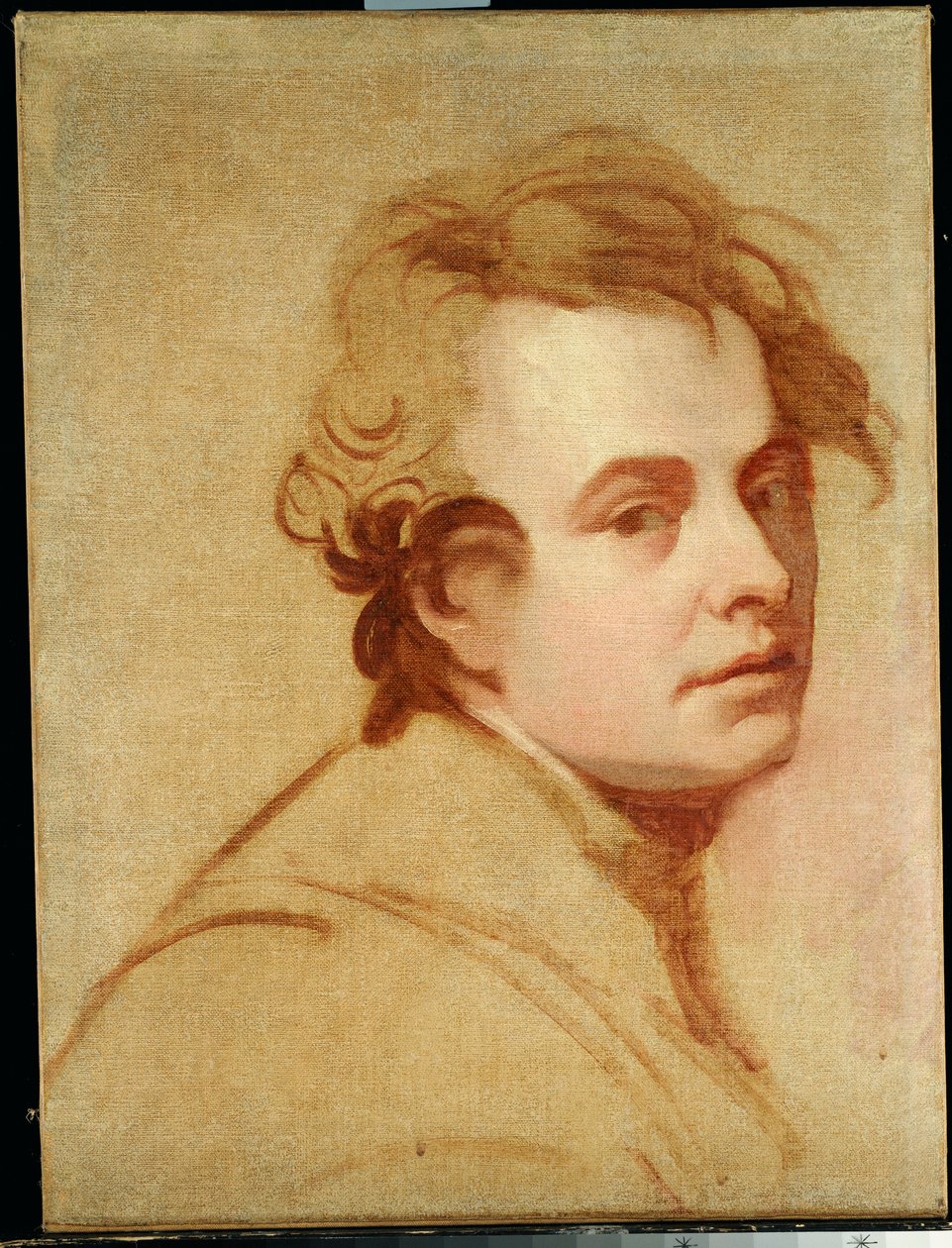 Porträt des Künstlers, Brustbild von George Romney