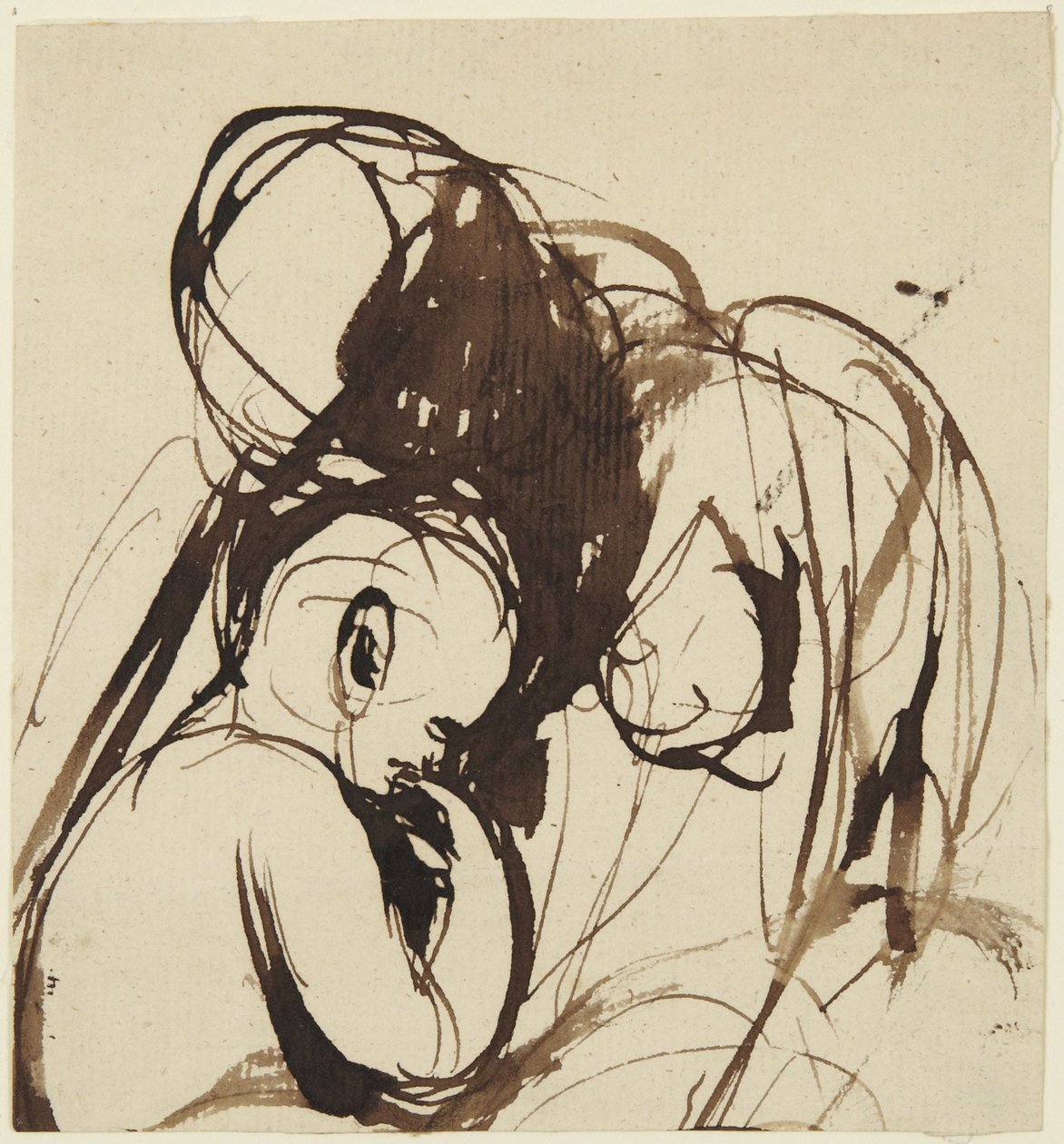 Sitzende Frau und Kind von George Romney