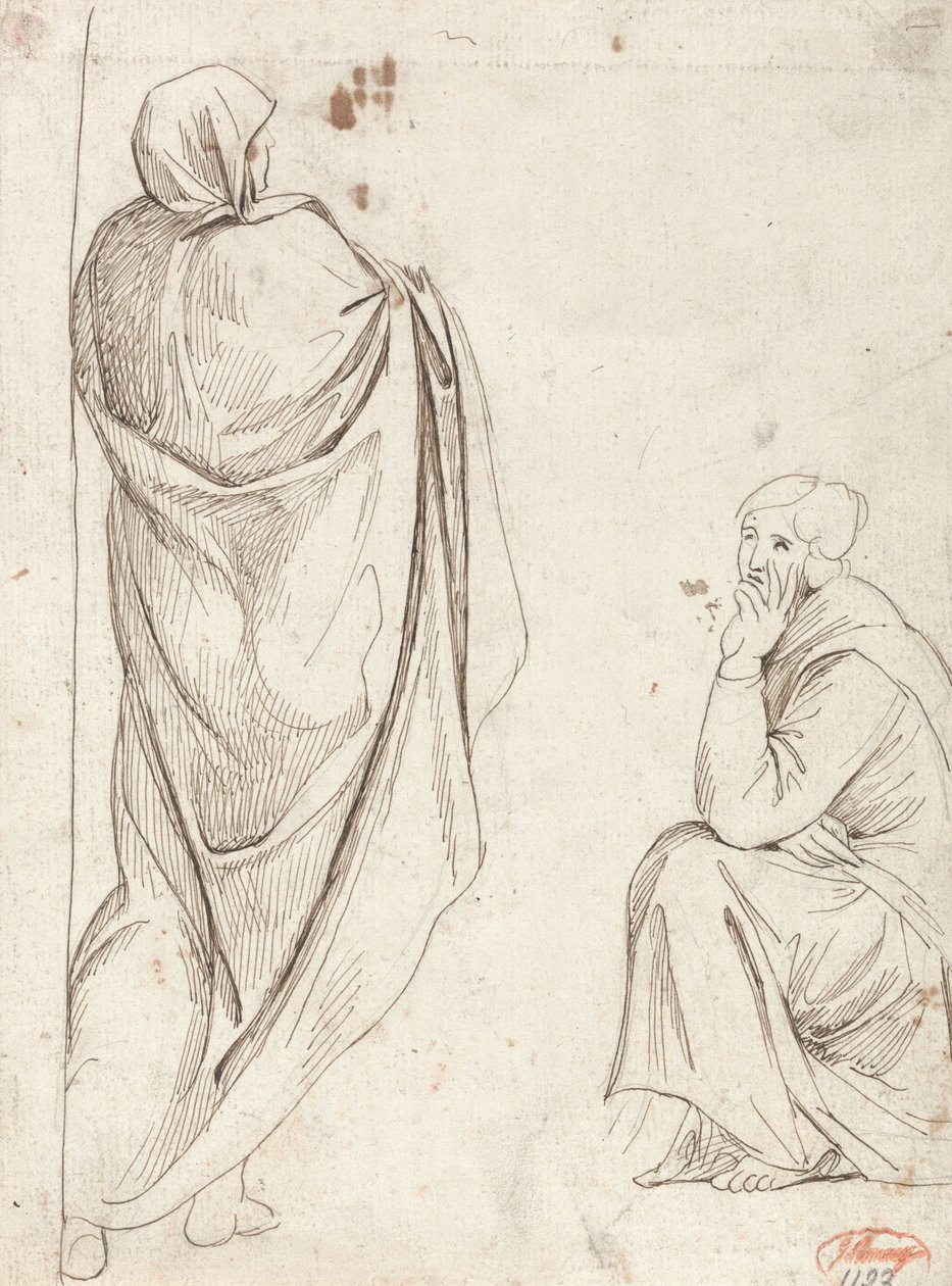 Stehende Figur und Sitzende Figur von George Romney