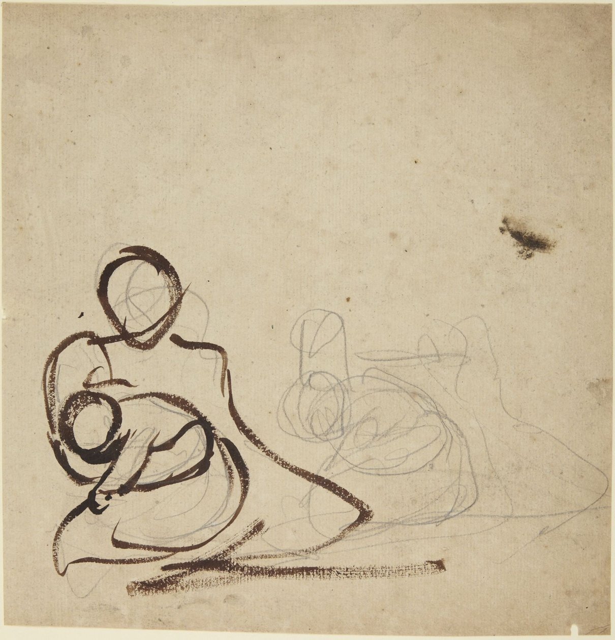 Studien einer sitzenden Frau mit Kind von George Romney