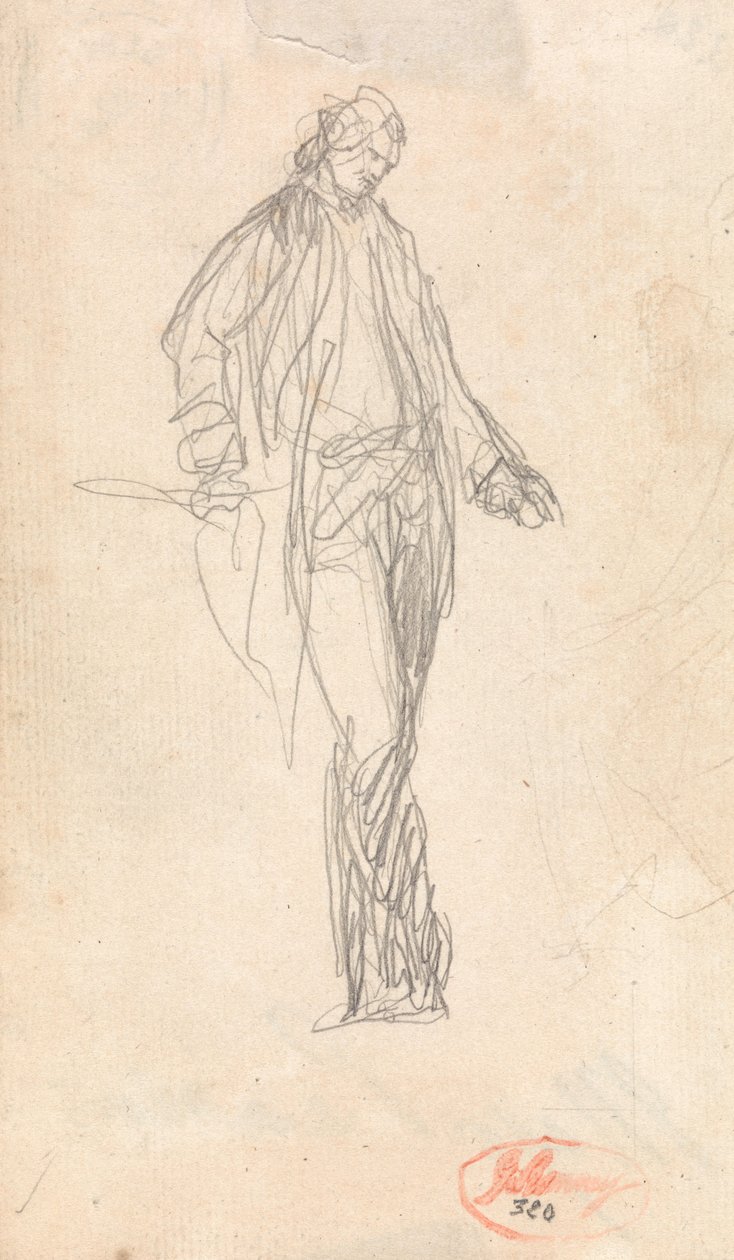 Studie für die Figur von Major Thomas Pearson von George Romney