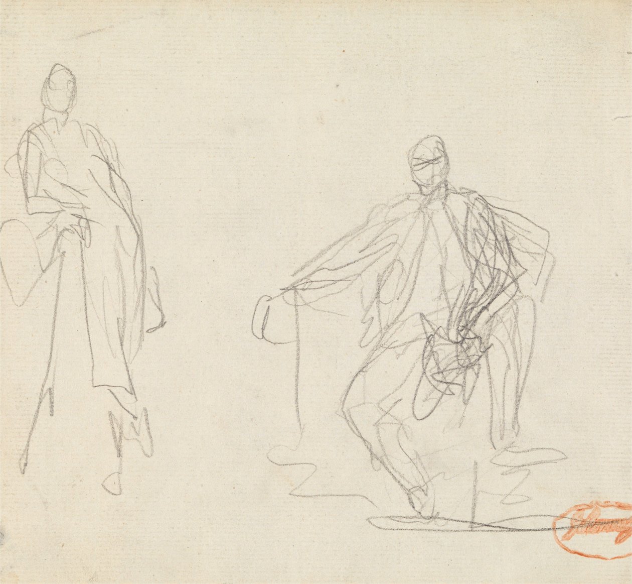 Zwei Figurenstudien 30 von George Romney