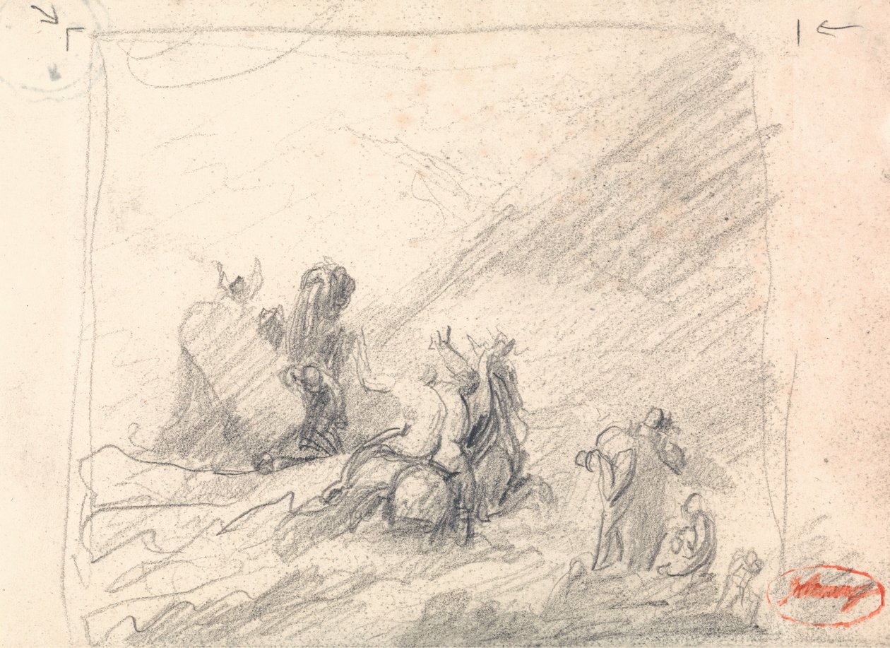 Wolgemuth rettet die Schiffbrüchigen am Kap der Guten Hoffnung von George Romney
