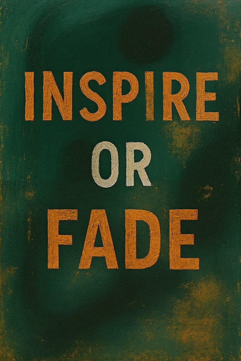 INSPIRE OR FADE, 2025 von George Rosaly