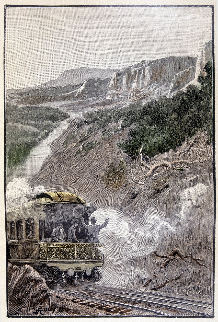 Es war so schön wie der Wyoming Nationalpark (Seite 285) in „Das Testament eines Exzentrikers“ von Jules Verne von George Roux