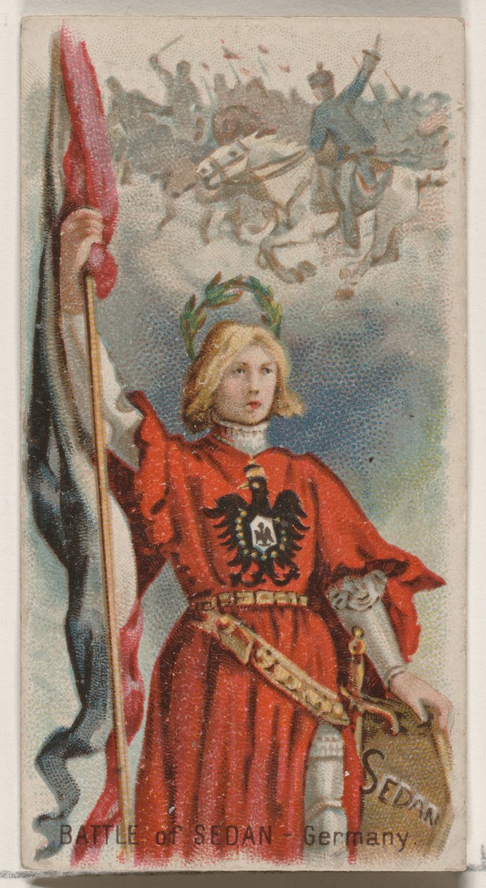 Schlacht von Sedan, Deutschland, aus der Feiertagsserie N80 für Duke-Zigaretten, 1890 von George S. Harris and Sons