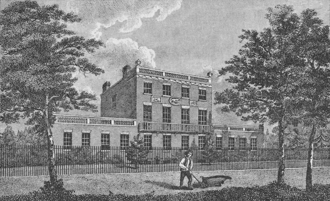 Dr. Lettsoms Haus, Camberwell, um 1805, 1912 von George Samuel Elgood