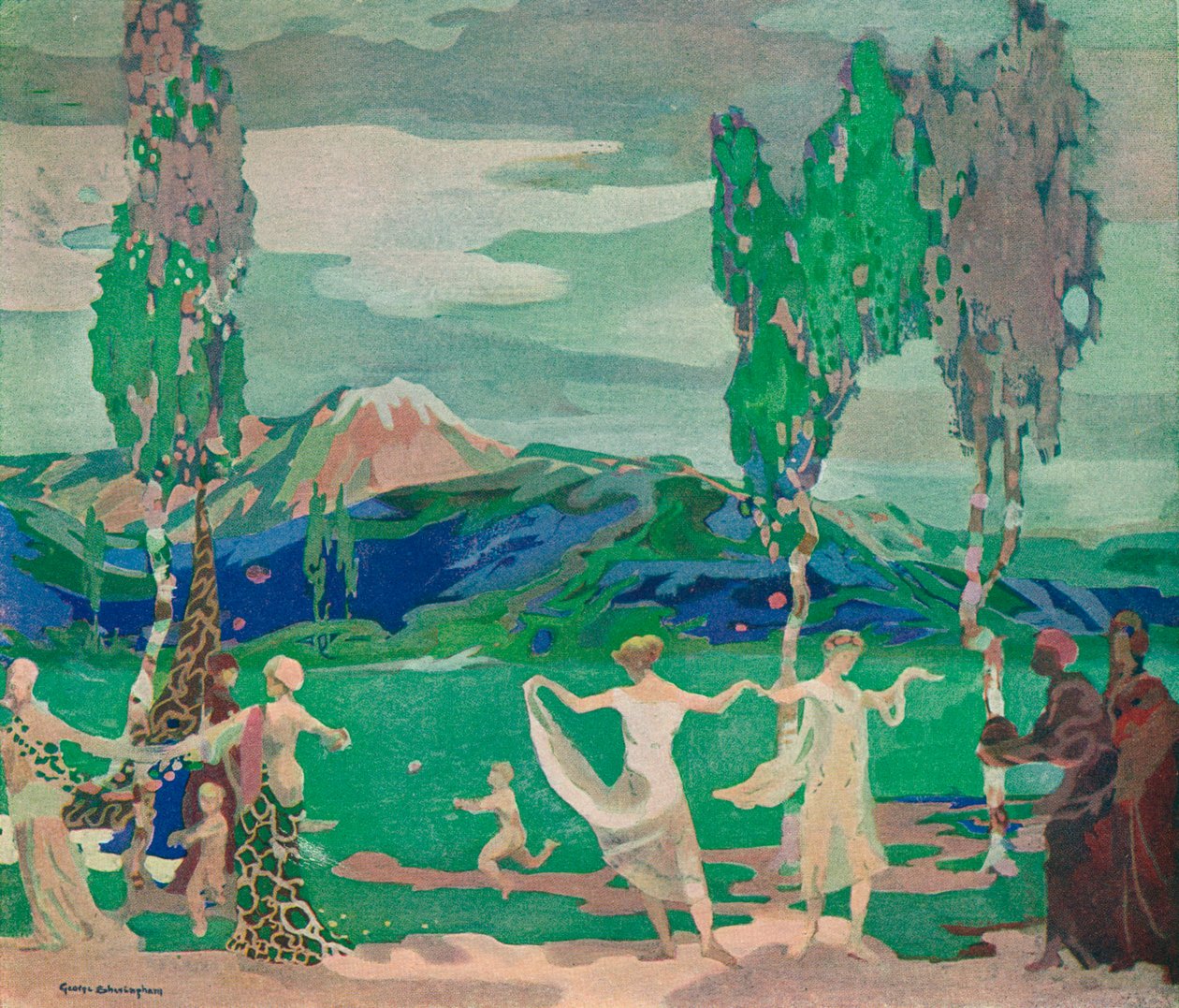 Die Felder von Avatar, ca. 20. Jahrhundert 1914-1915 von George Sheringham