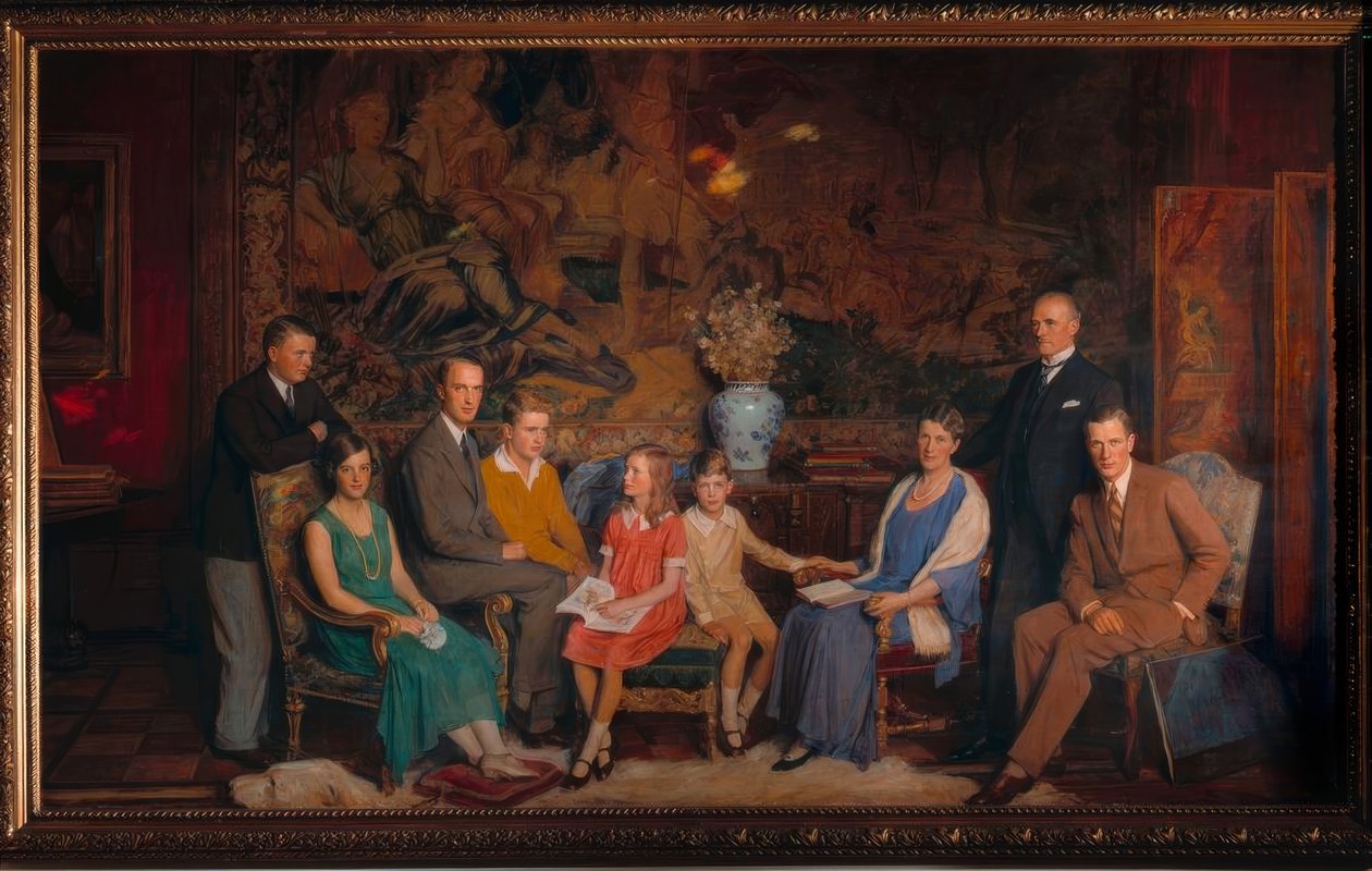 Gustav Krupp von Bohlen und Halbach Familienbild von George Simon Harcourt