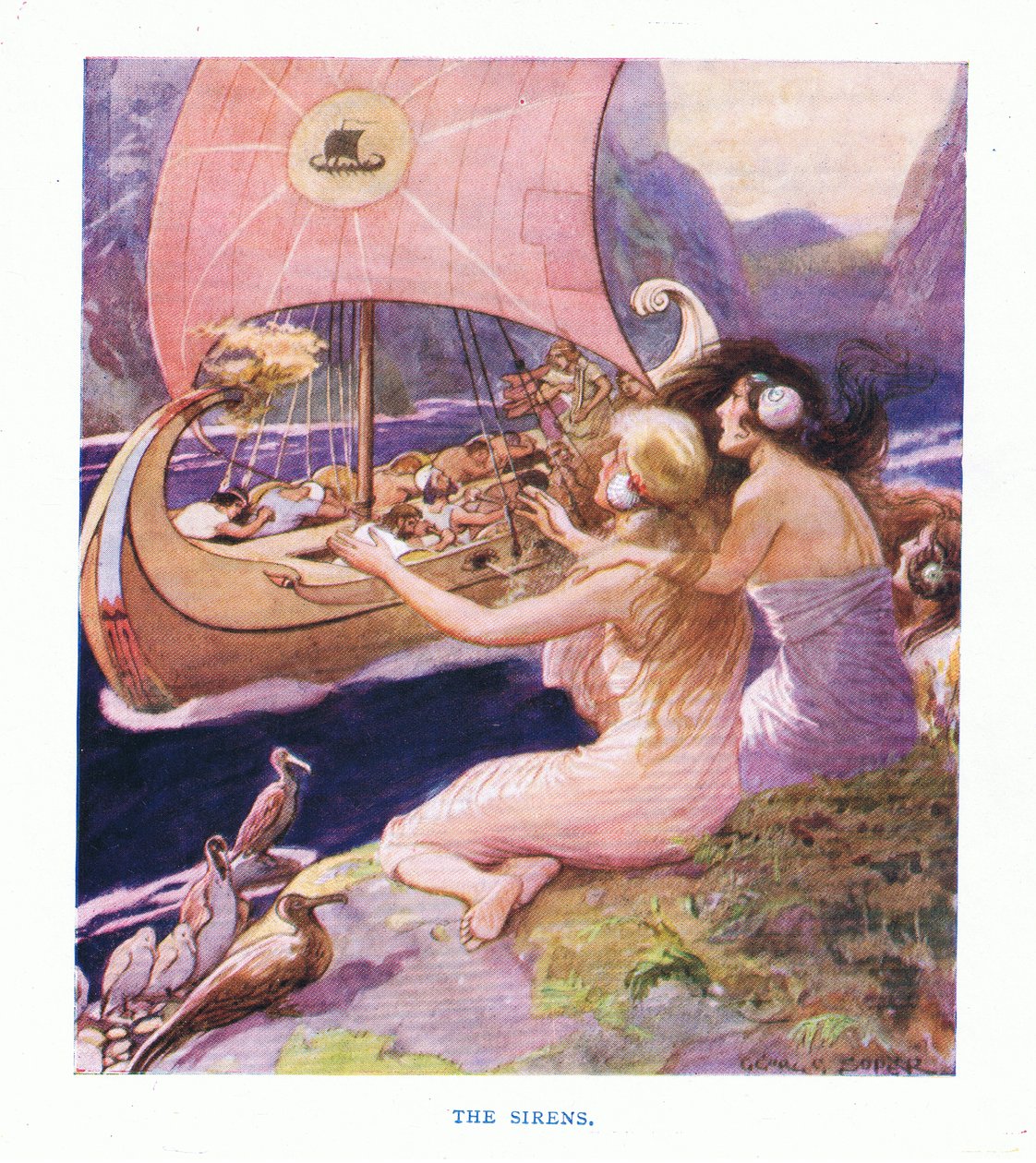 Die Sirenen, aus Die Helden, veröffentlicht von George Allen und Unwin 1929 von George Soper