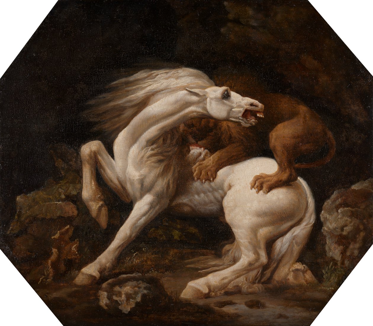 Pferd angegriffen von einem Löwen (Episode C) von George Stubbs