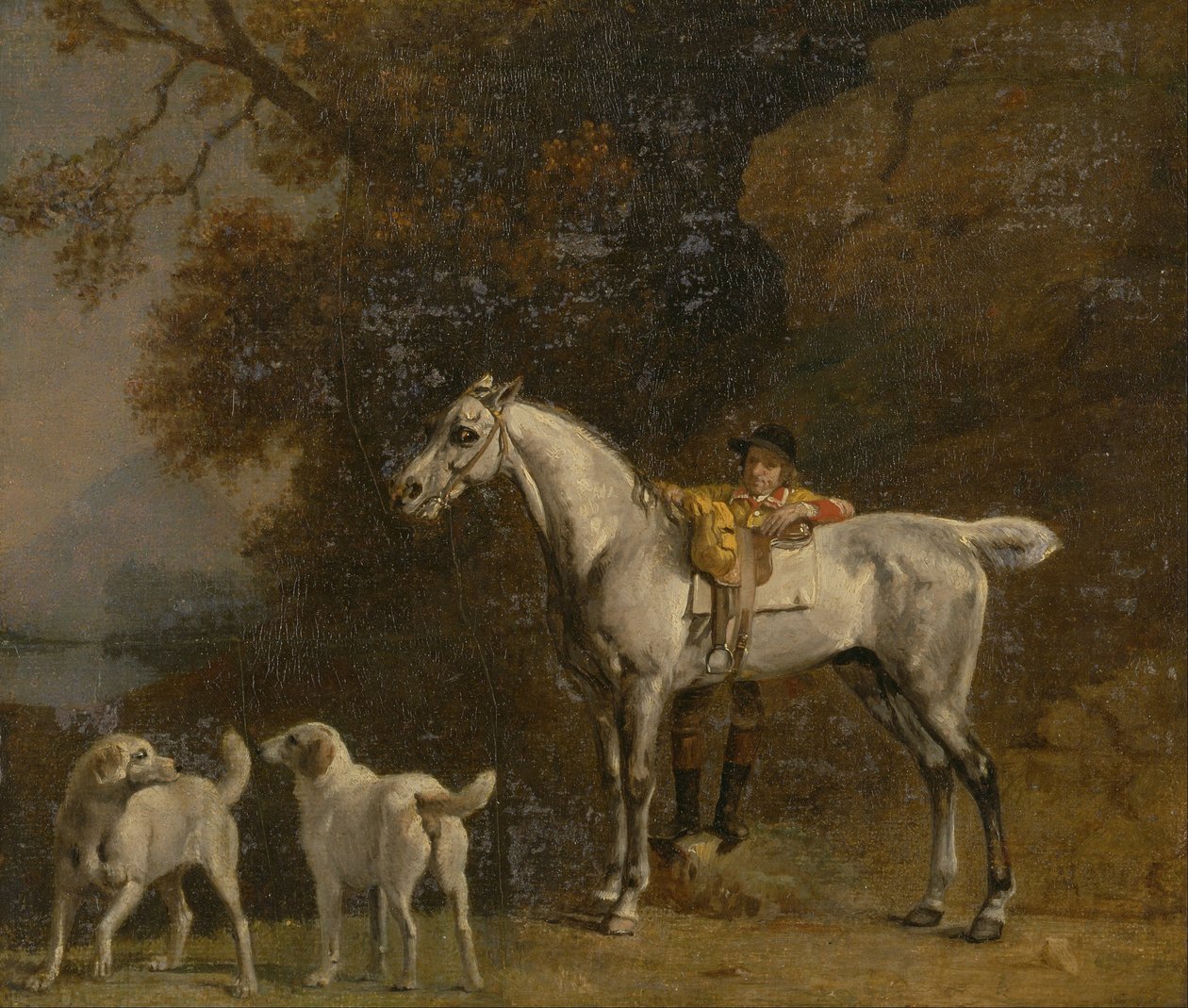 Studien für oder nach "Der 3. Herzog von Richmond mit der Charleton Jagd" von George Stubbs
