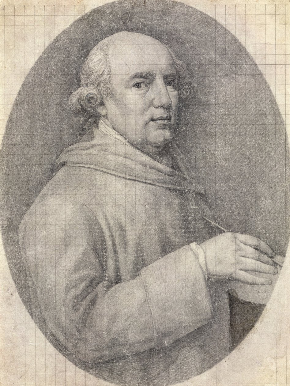 Studie für ein Selbstporträt in Emaille von George Stubbs