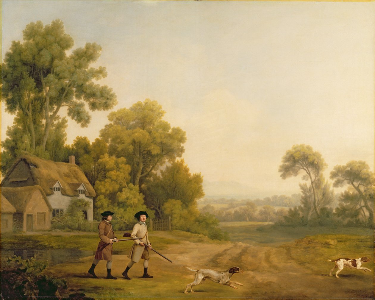 Zwei Herren beim Schießen von George Stubbs