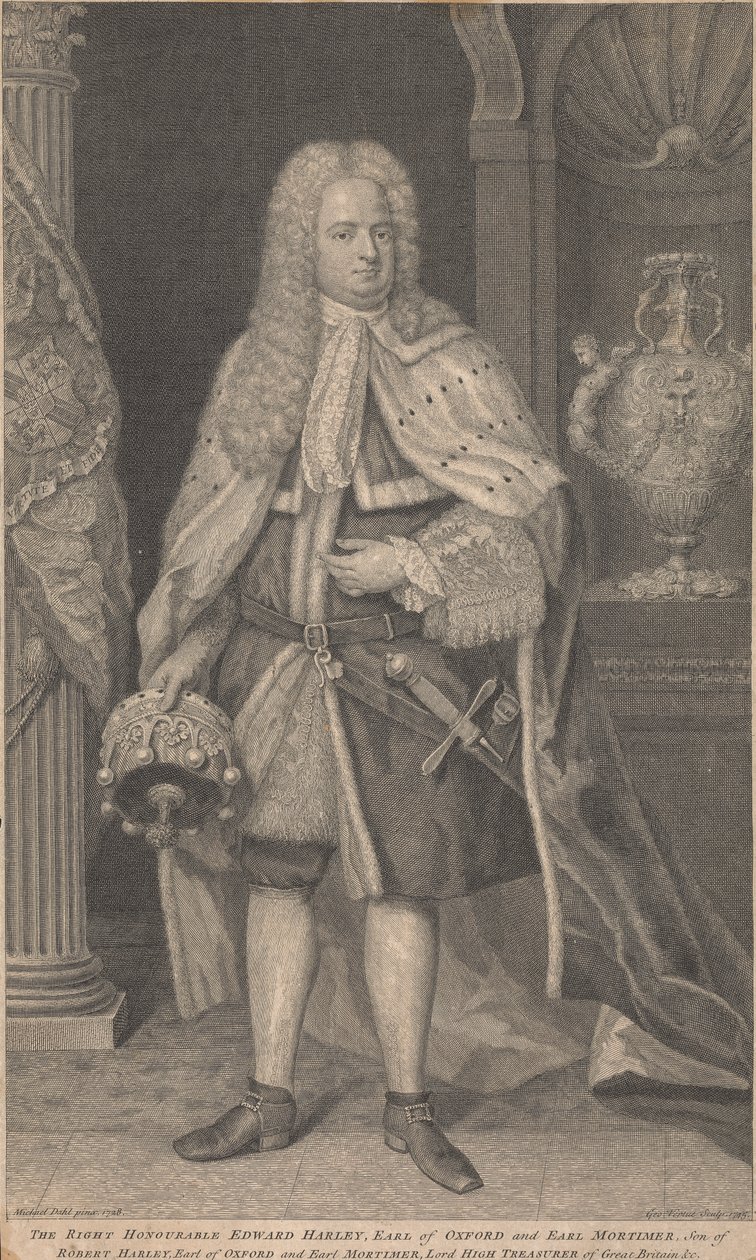 Edward Harley, 2. Earl of Oxford und Earl of Mortimer von George Vertue