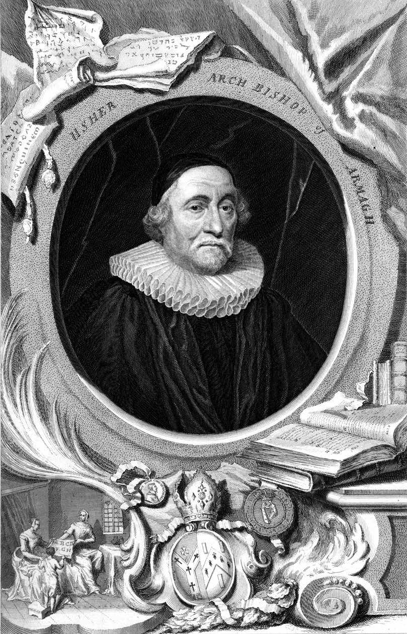 James Ussher, englischer Geistlicher und Erzbischof von Armagh, 18. Jahrhundert von George Vertue
