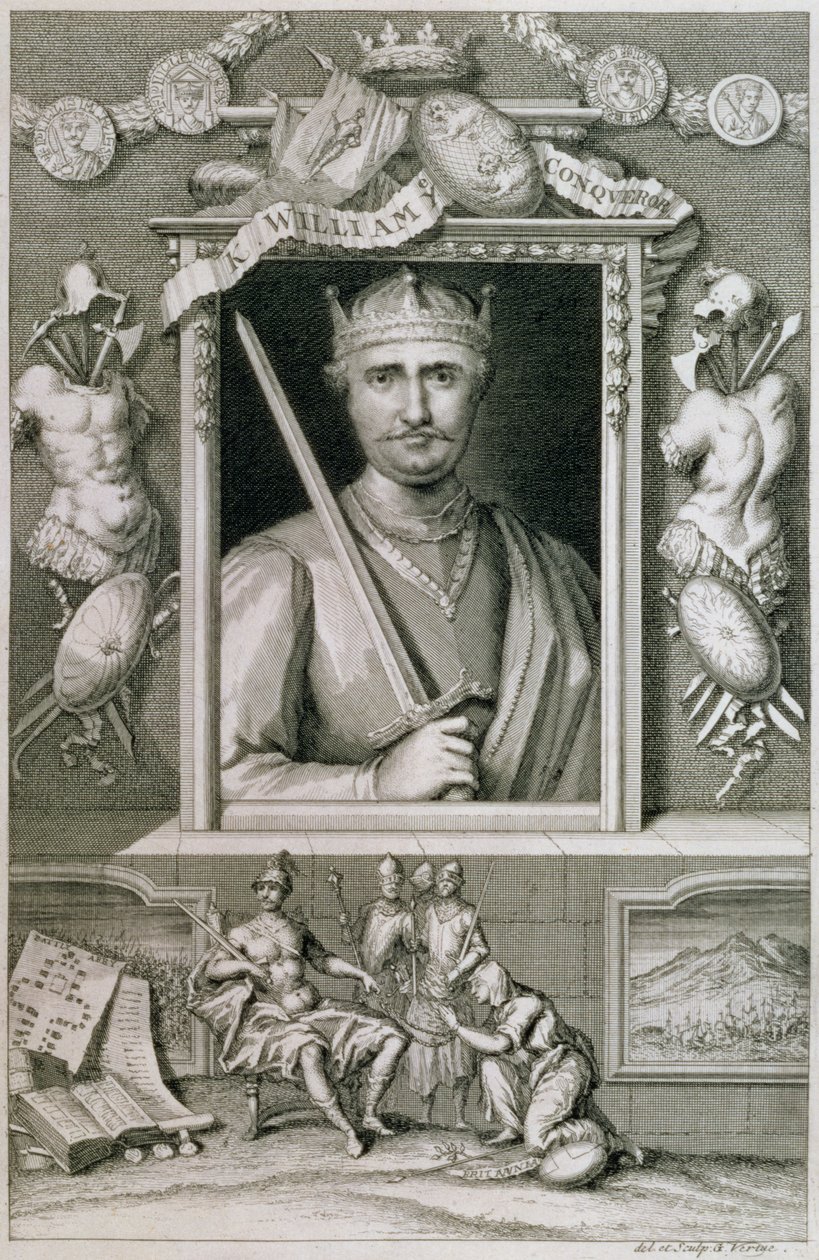 Wilhelm I. der Eroberer (1027-87) König von England ab 1066 (Stich) von George Vertue