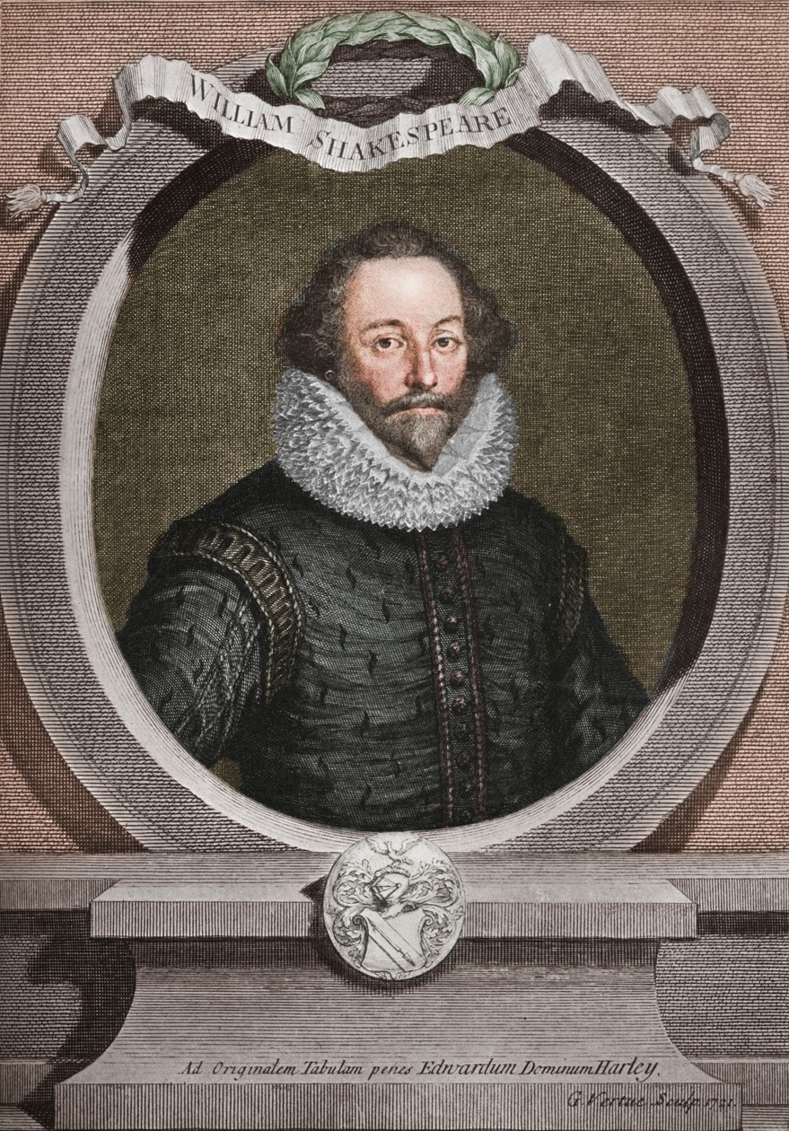 William Shakespeare 1564-1616, englischer Dichter und Dramatiker, 1721, 1913 von George Vertue