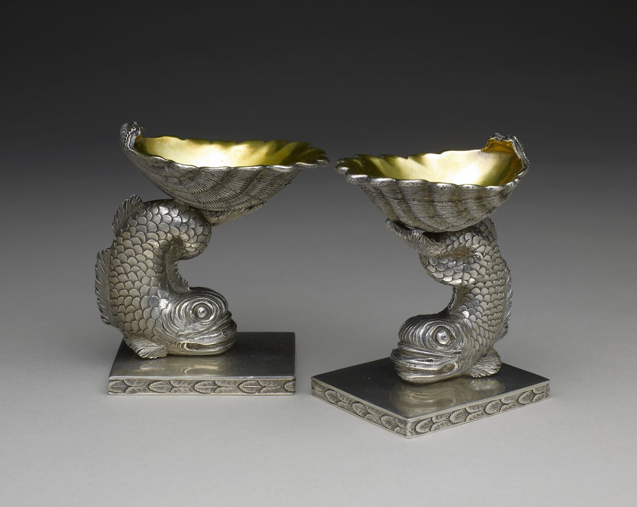 Paar Salzschalen, um 1843-1850 von George W. Stewart