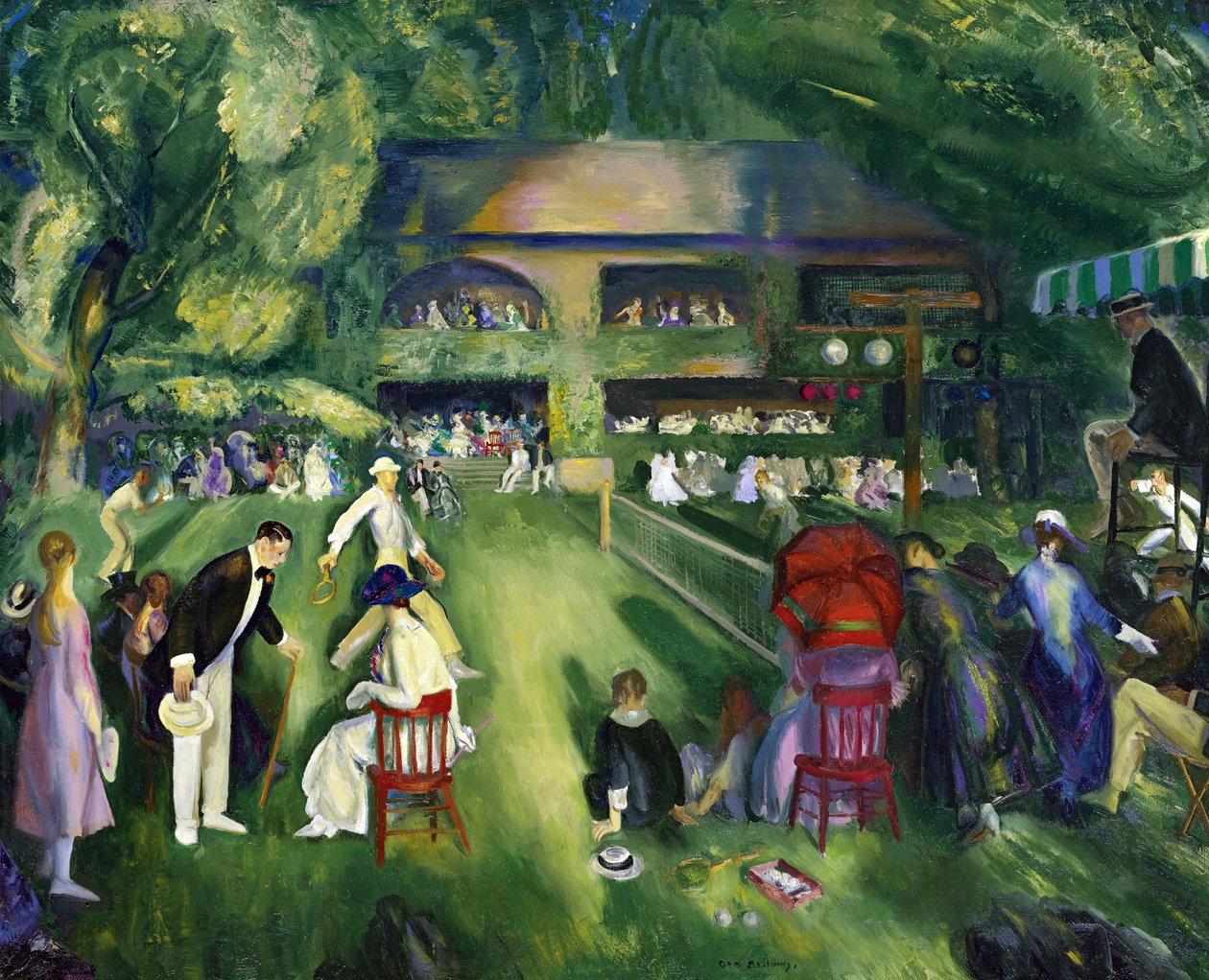 Realismus: Tennis in Newport von George Wesley Bellows
